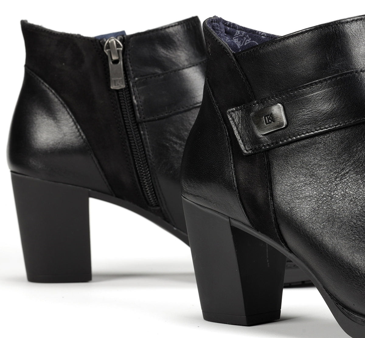Fluchos Dorking Evelyn D9111 bottine noire talon haut