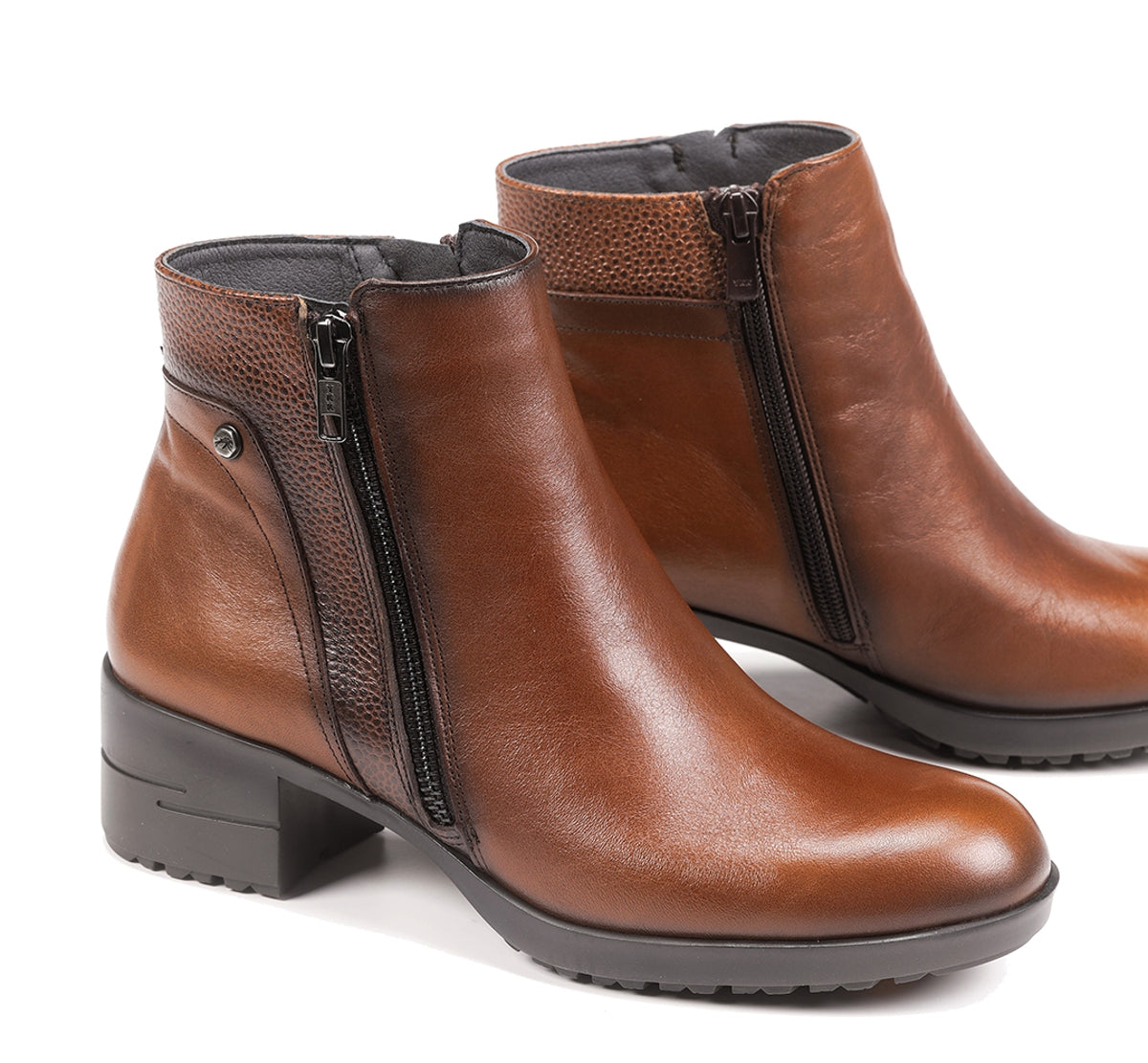 Fluchos Aliss F1367 bottines marron cuir femme