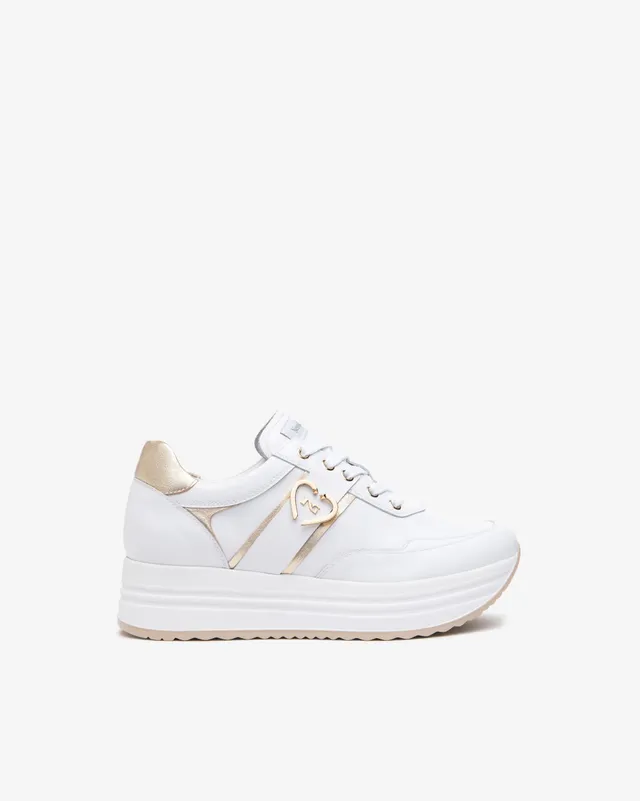 Nero Giardini Sneakers basket cuir tissu technique femme