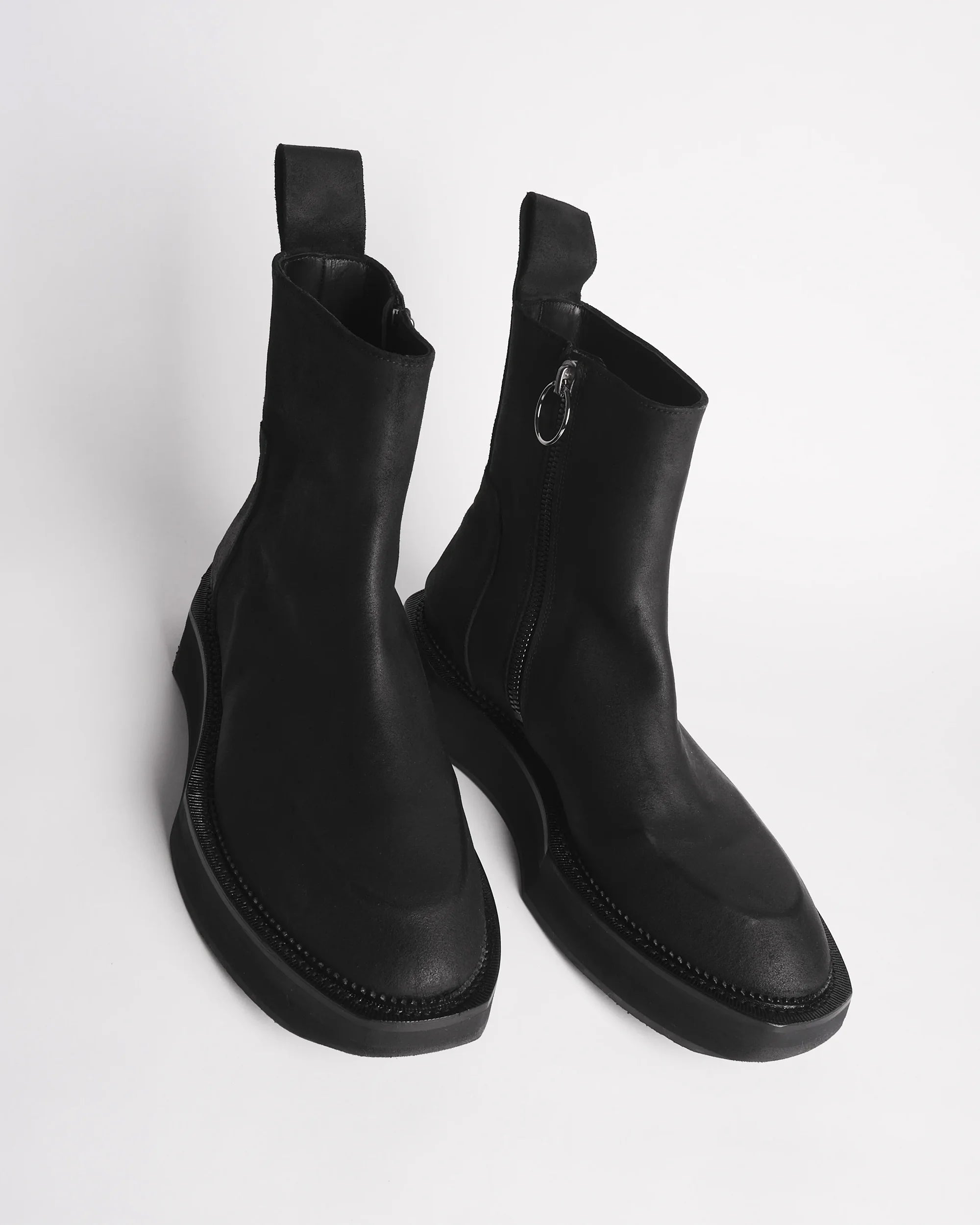 Premiata 002 boots homme cuir bout carré