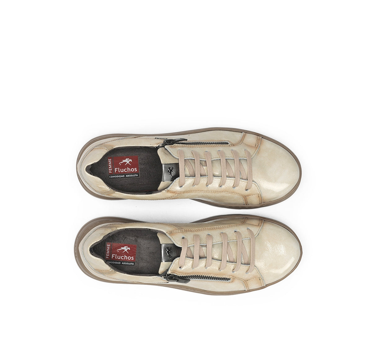 Fluchos Pompas F1666 baskets femme taupe