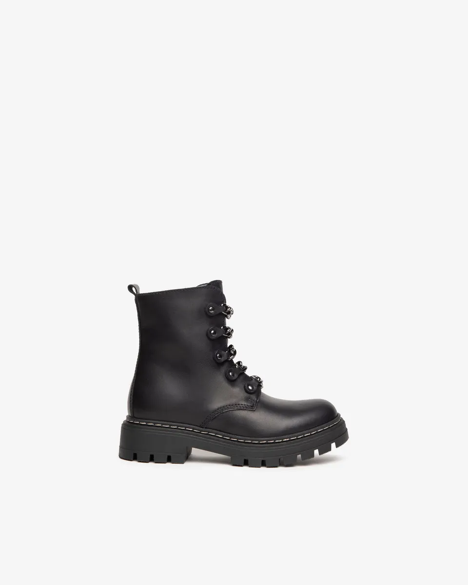 Nero Giardini Combat Boots rangers cuir fille ado