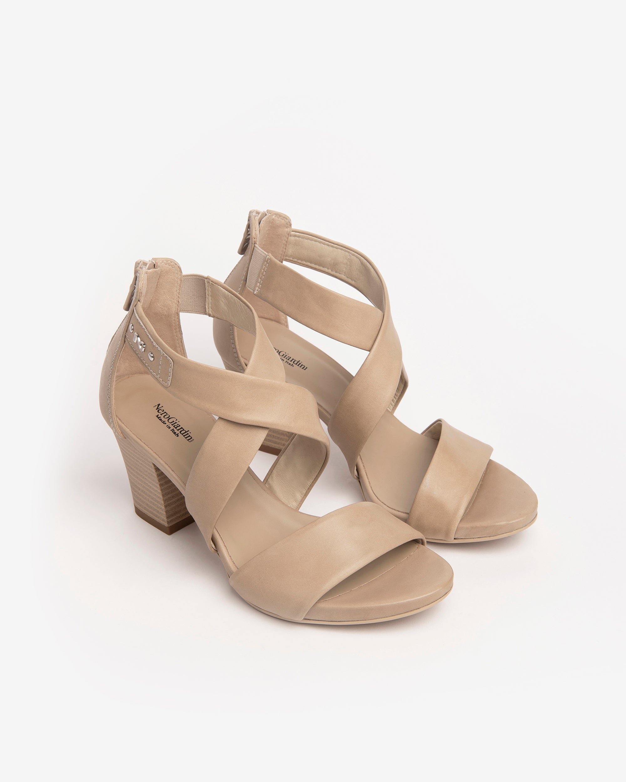 Nero Giardini Sandals sandales cuir talon 7,5 cm