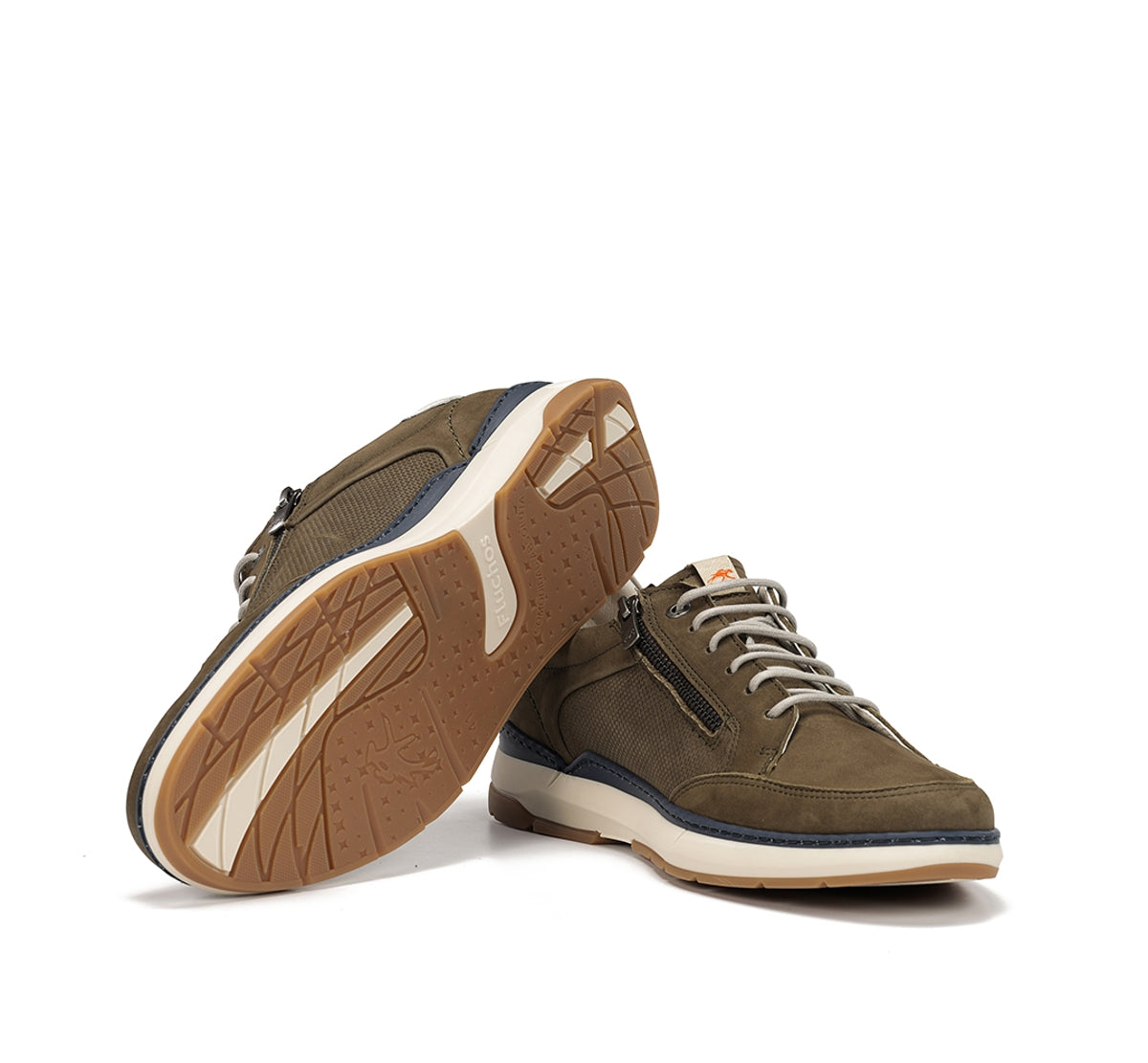 Fluchos Jeff F2211 baskets homme vert cuir