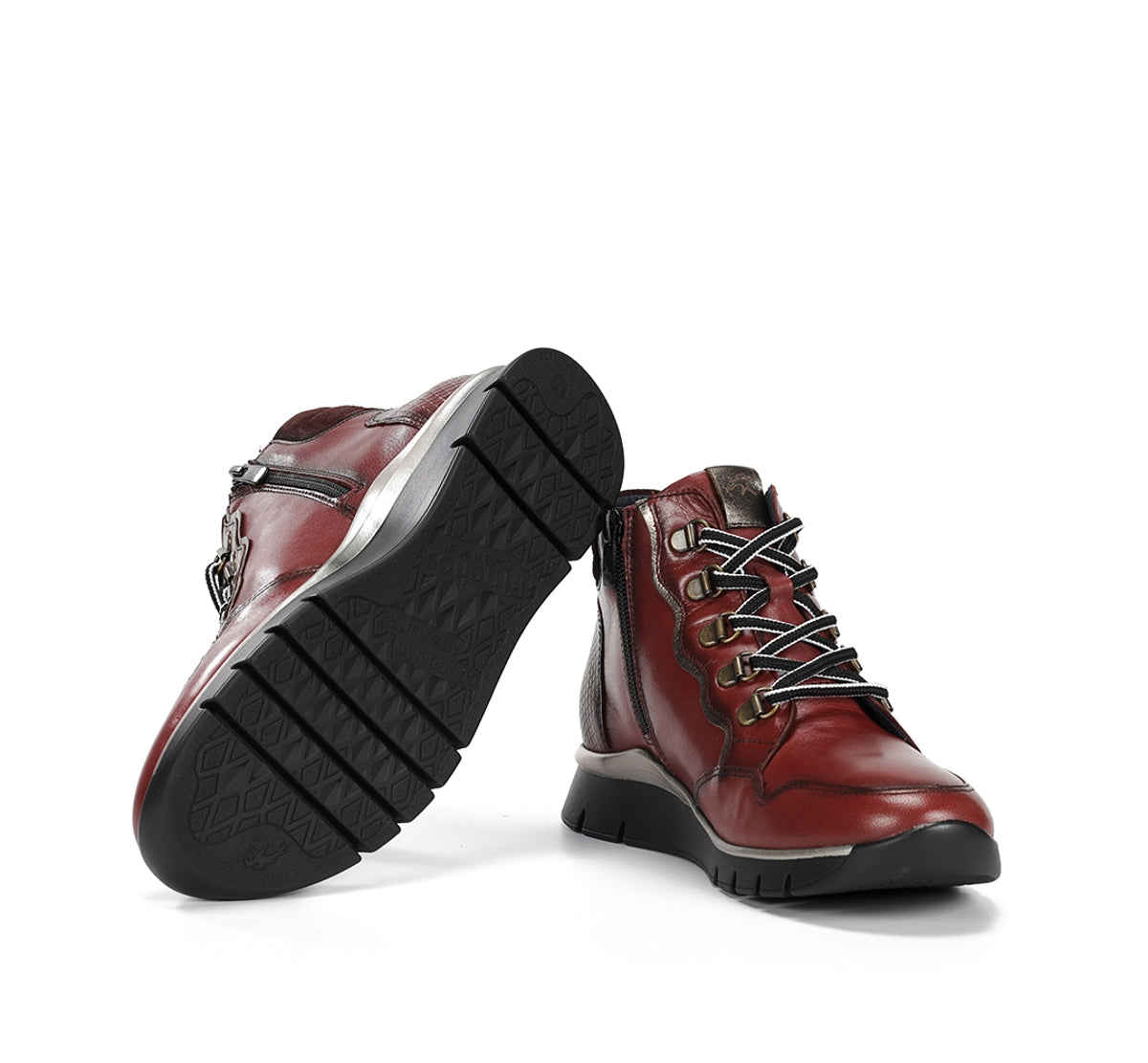 Fluchos Union F2073 bottine femme bordeaux