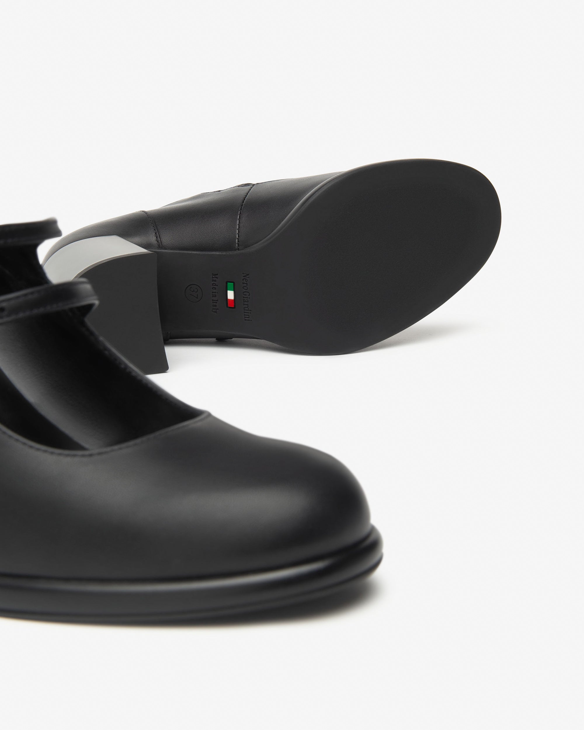 Nero Giardini Décolleté escarpins cuir femme talon 80