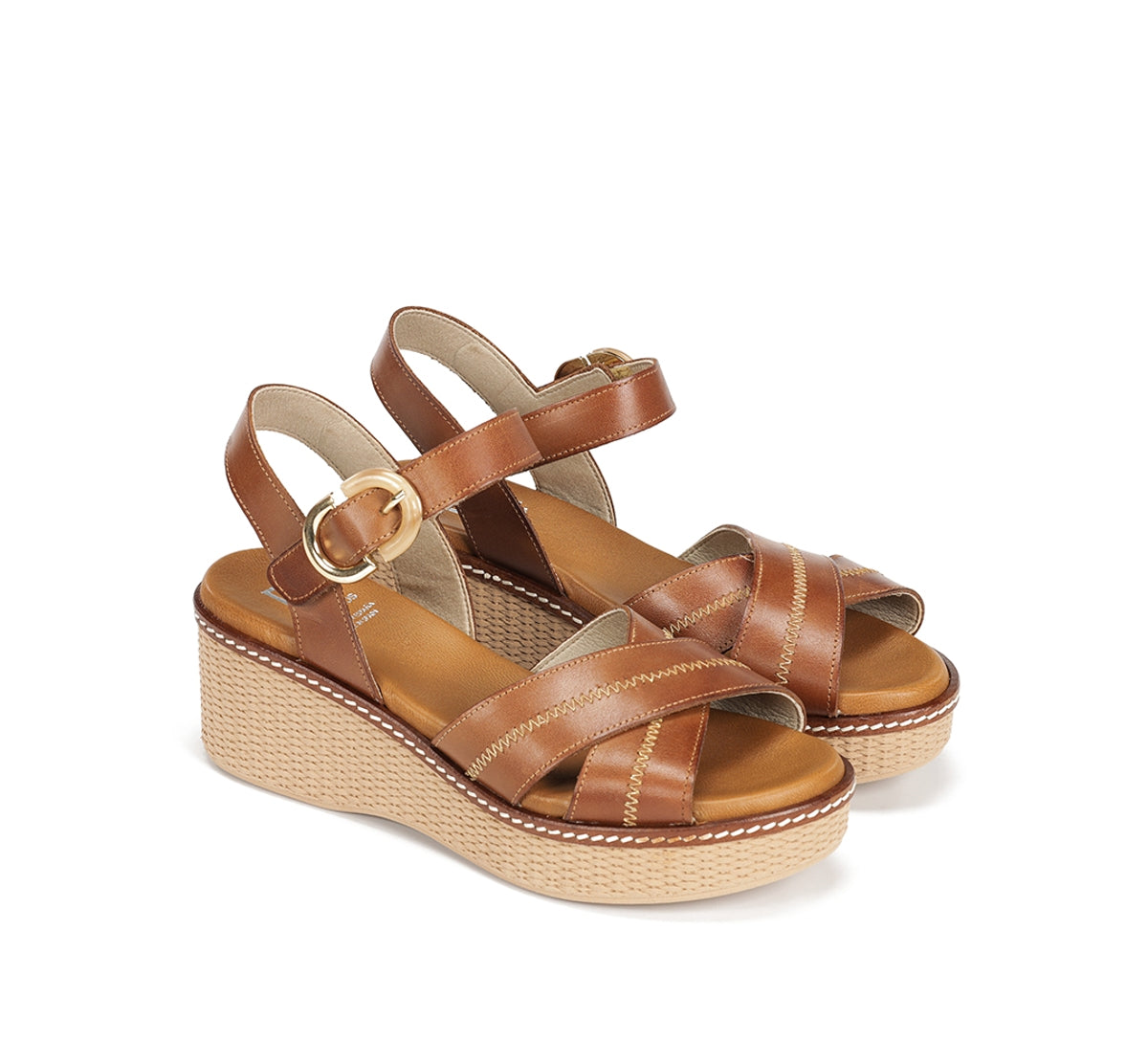 Dorking by Fluchos Nido D9640 sandale marron cuir plateforme