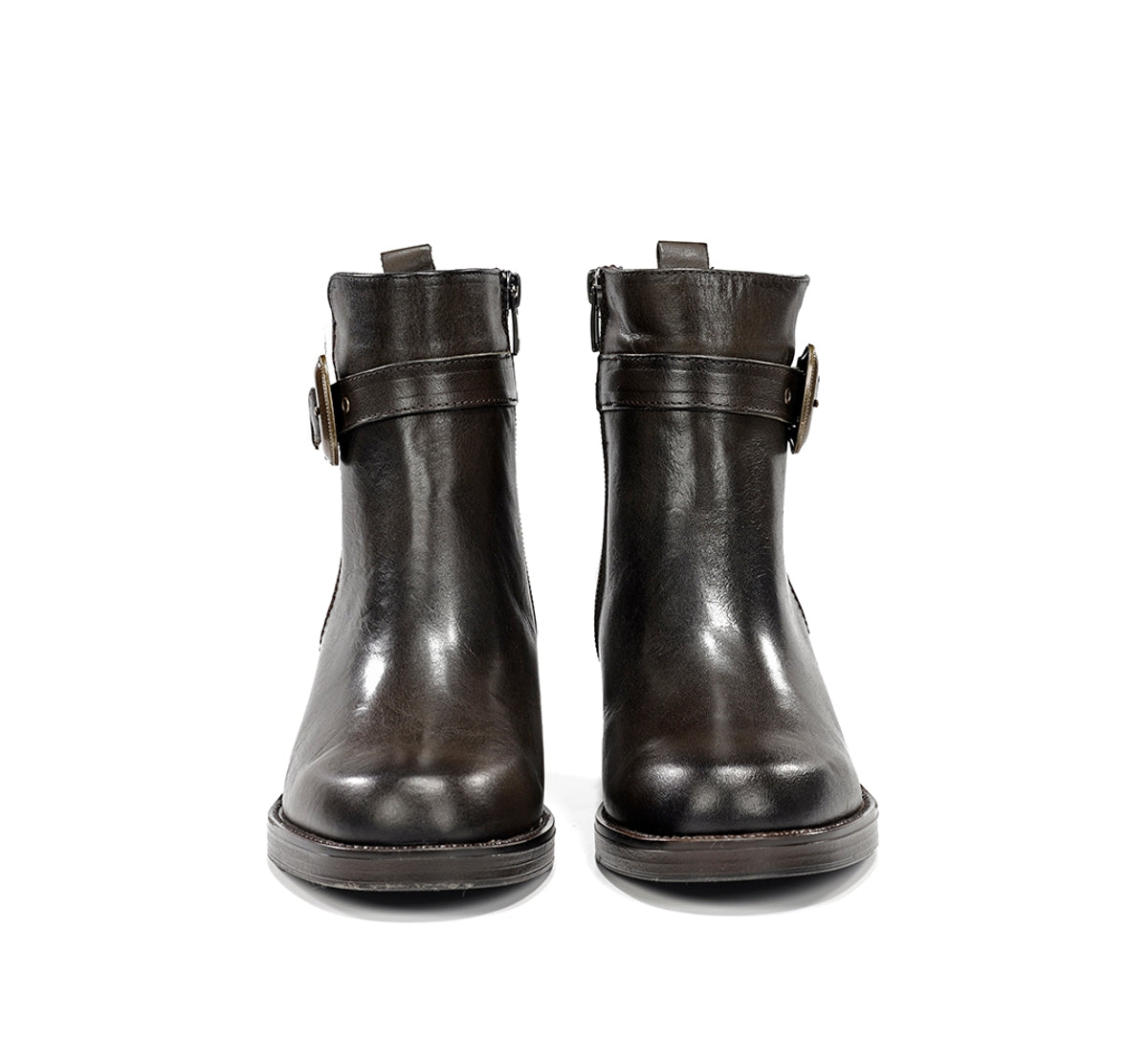 Dorking by Fluchos Linet D9801 bottines femme vert cuir