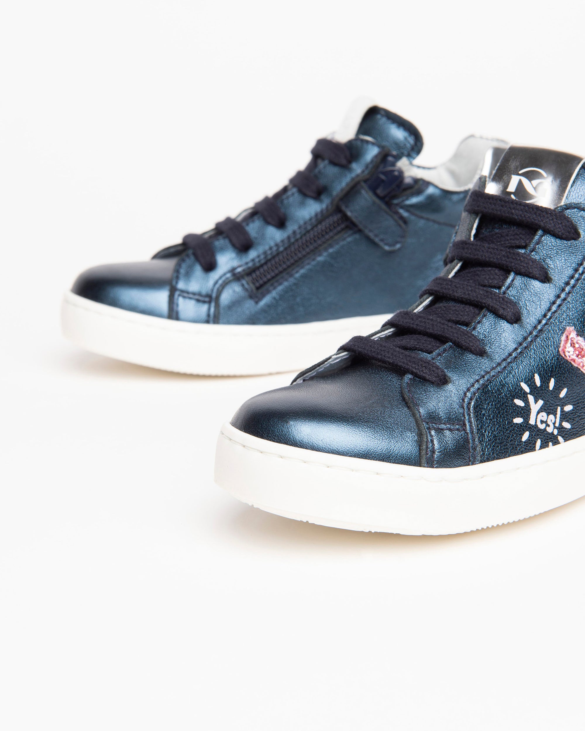 Nero Giardini Sneakers Baskets cuir fille paillettes 28