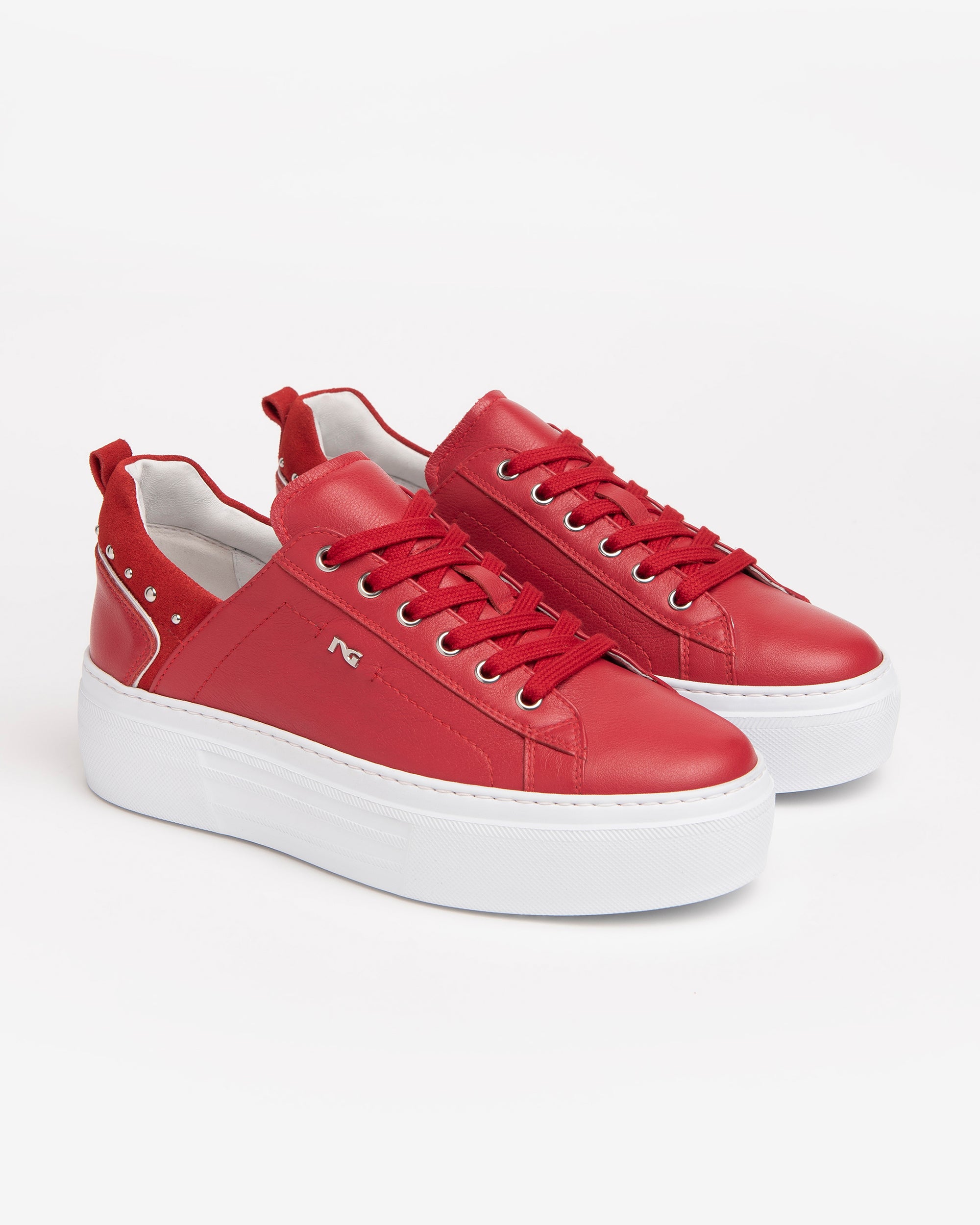 Nero Giardini Sneakers baskets cuir femme plateforme