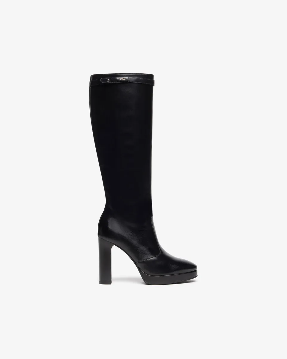 Nero Giardini Boots bottes cuir femme 38