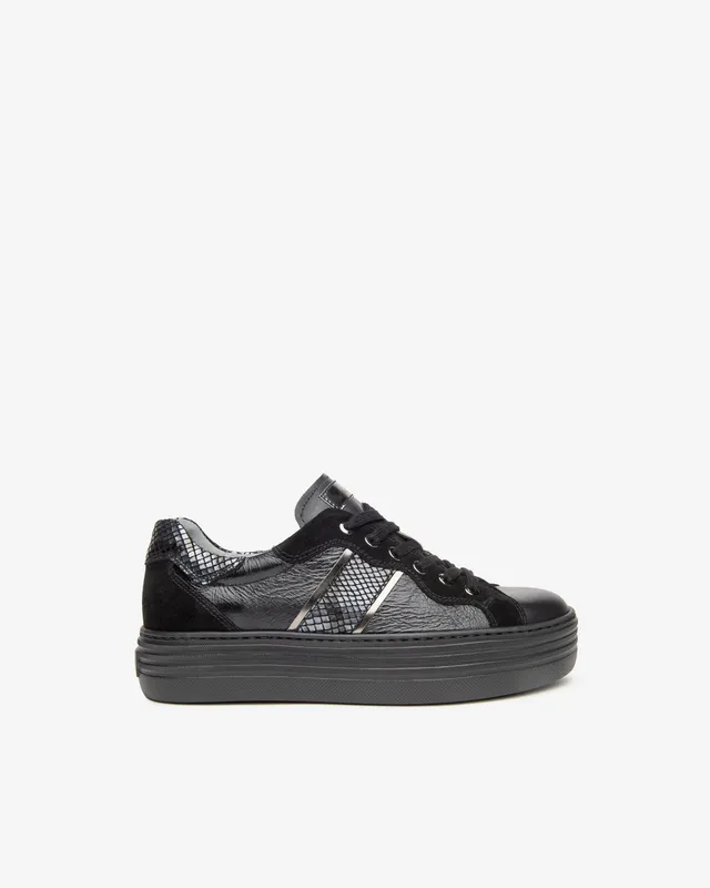Nero Giardini Sneakers baskets femme cuir daim plateforme