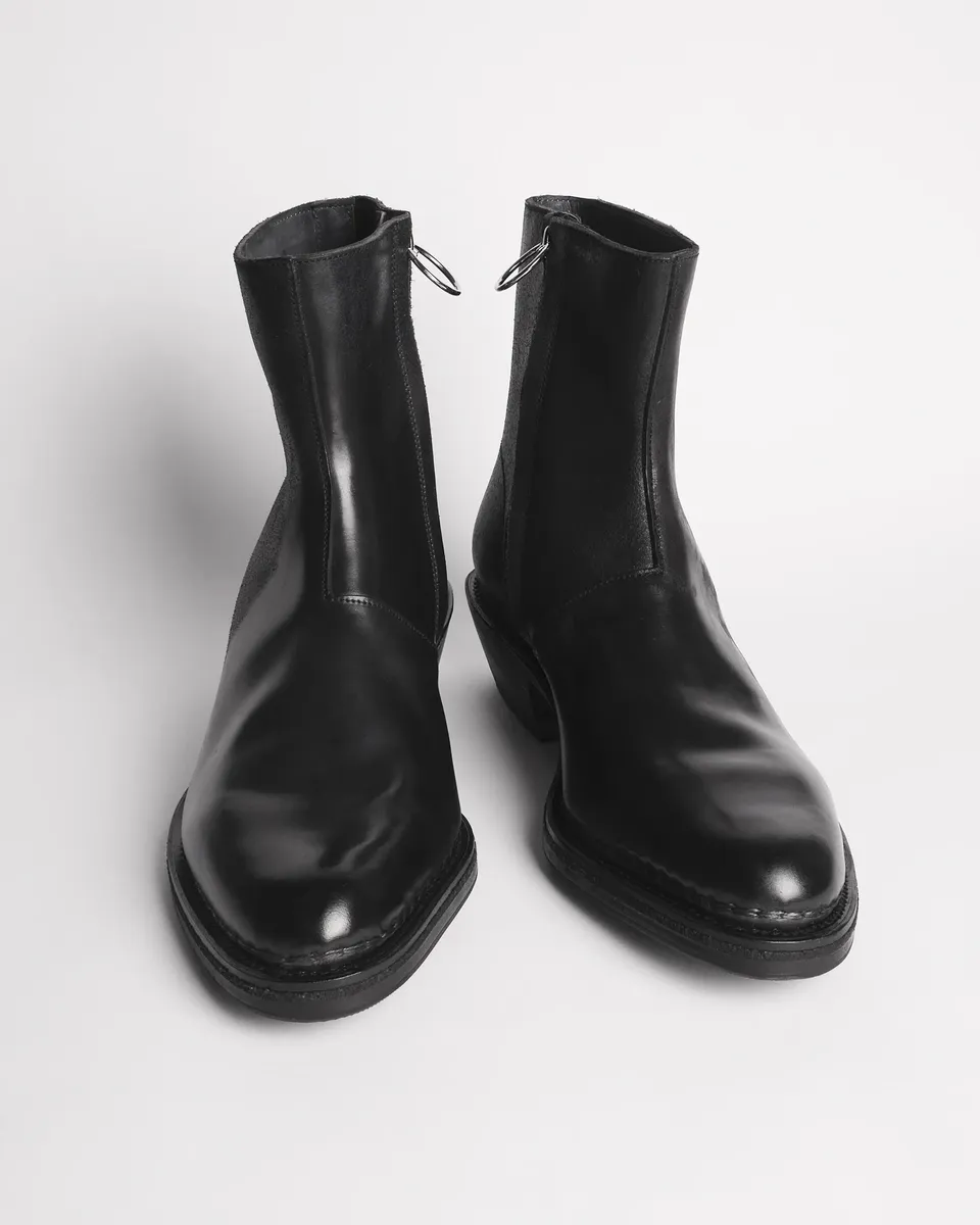 Premiata 006 boots homme cuir zip latéral
