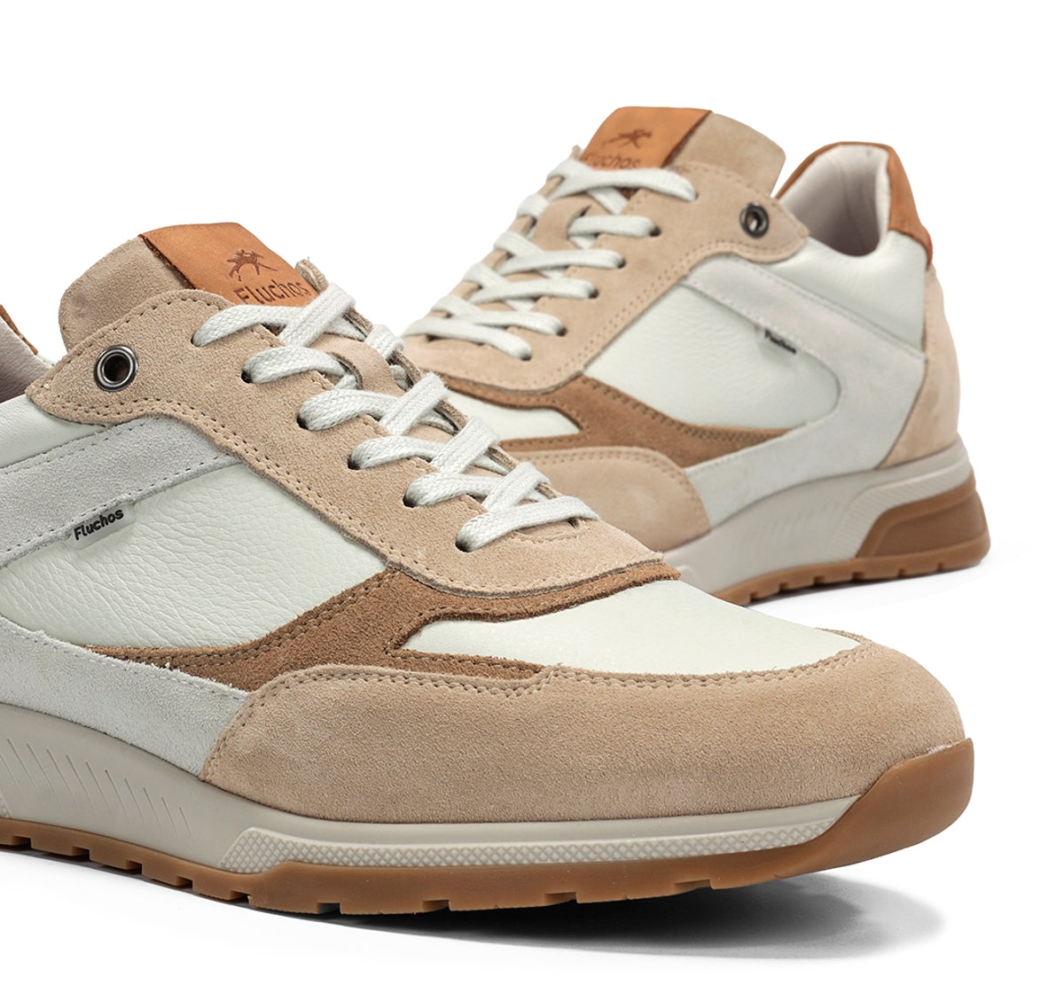 Fluchos Louis F2190 basket homme taupe cuir