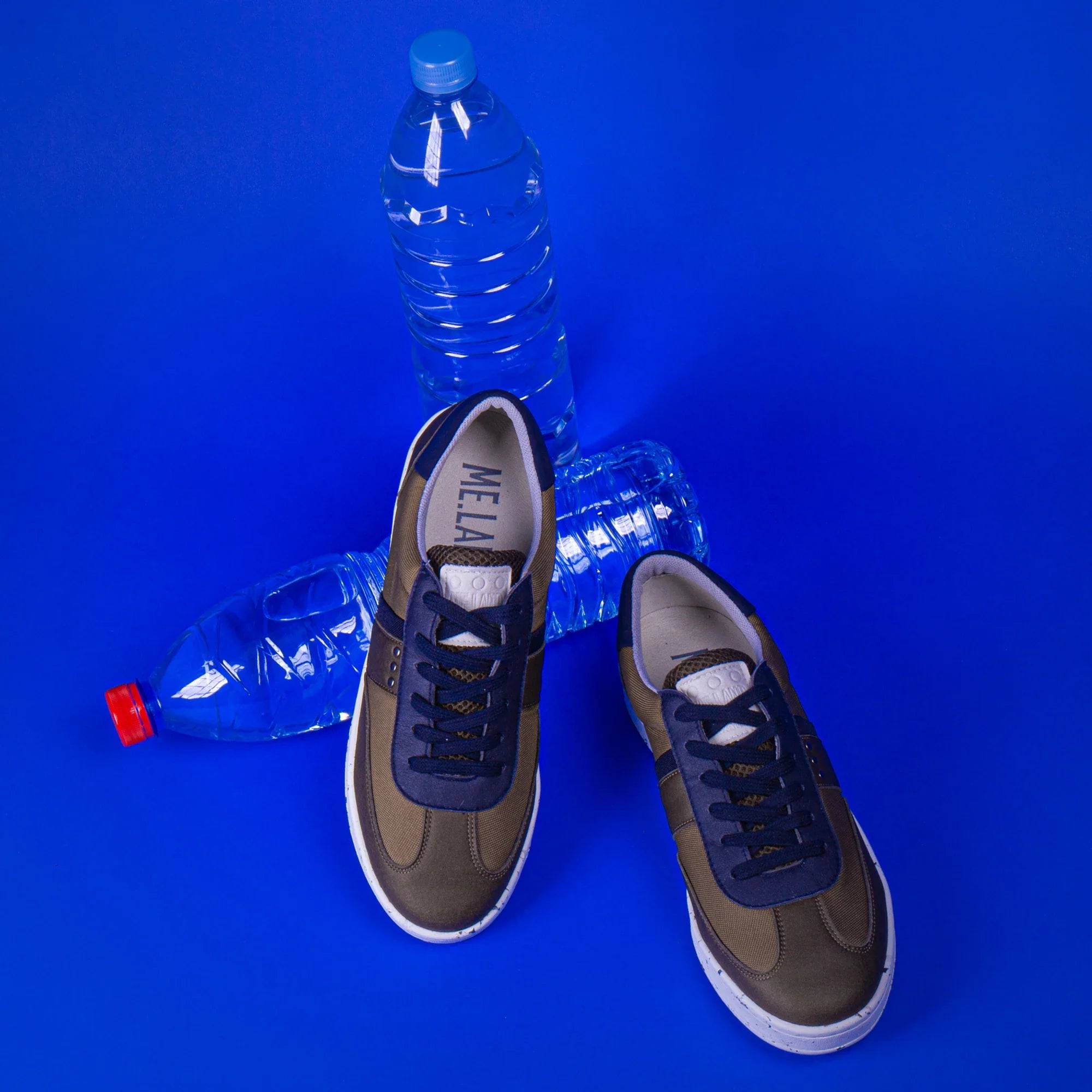 Me.Land Vivace baskets vegan kaki marine recyclées