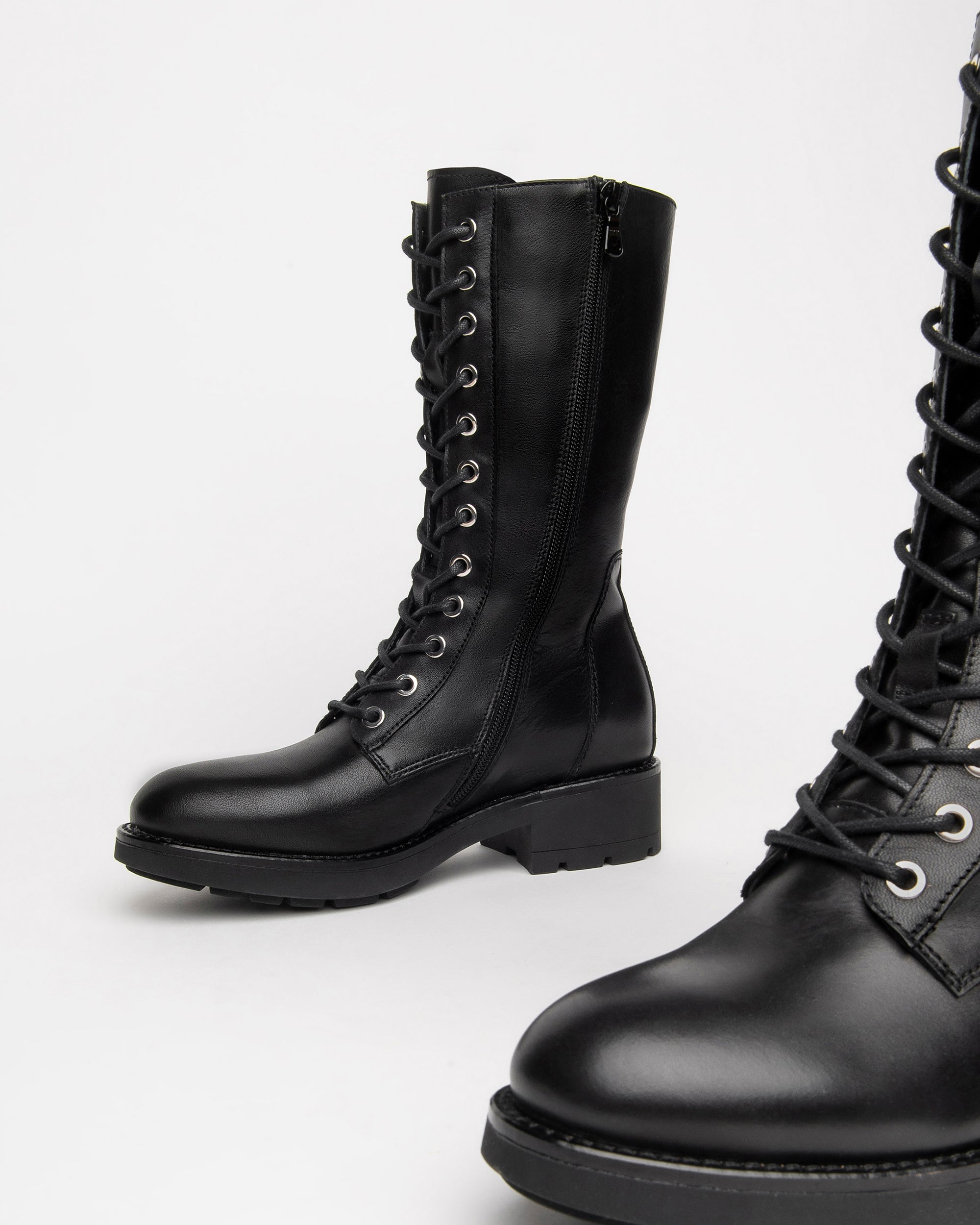 Nero Giardini Boots bottes femme cuir lacets 38
