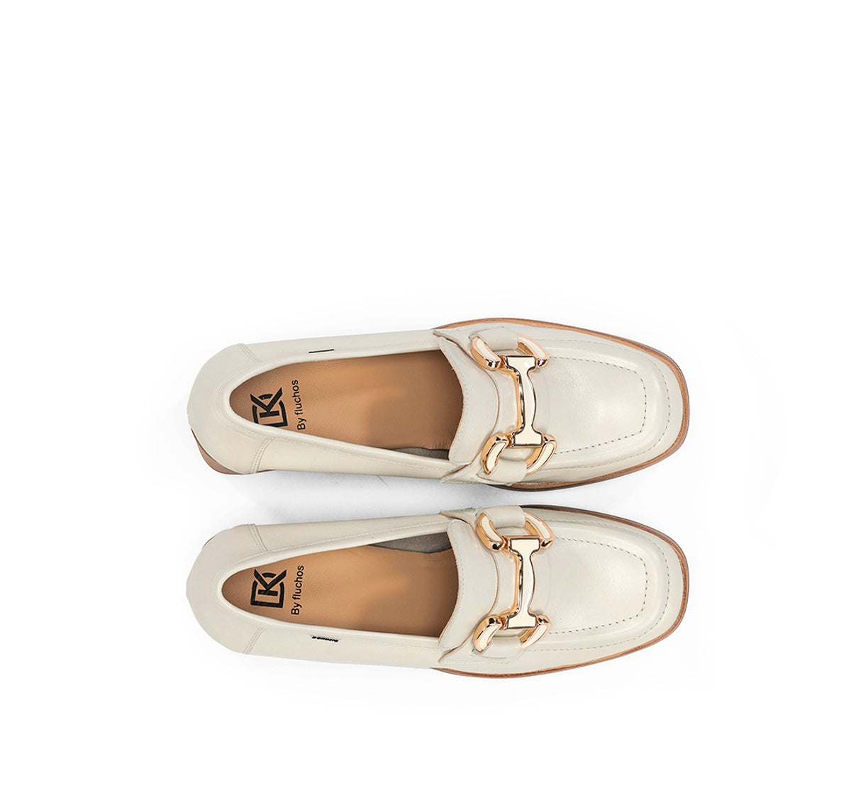 Fluchos Dorking Cristel D9232 mocassin blanc plateforme