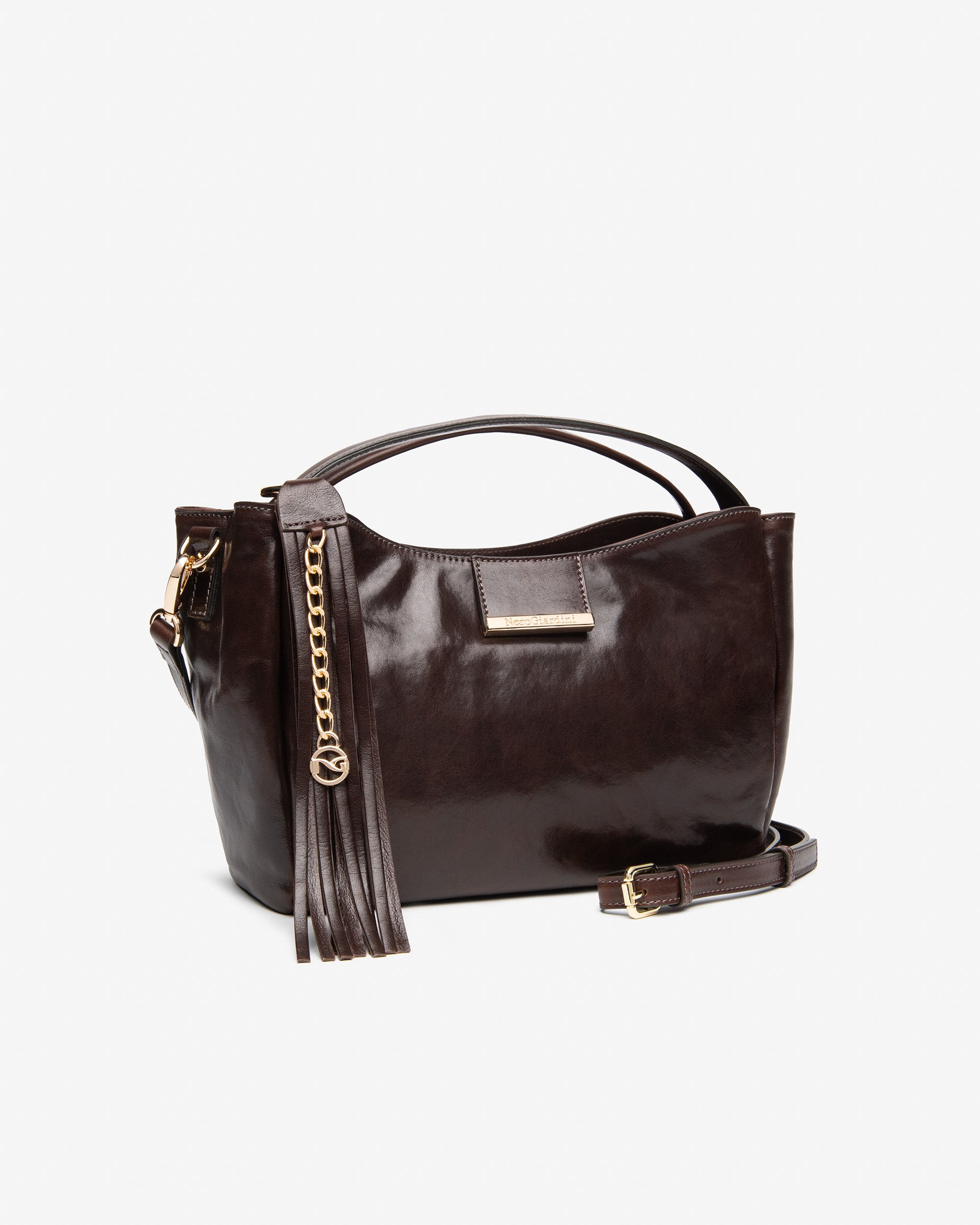 Nero Giardini Bags sac hobo cuir doré PZ