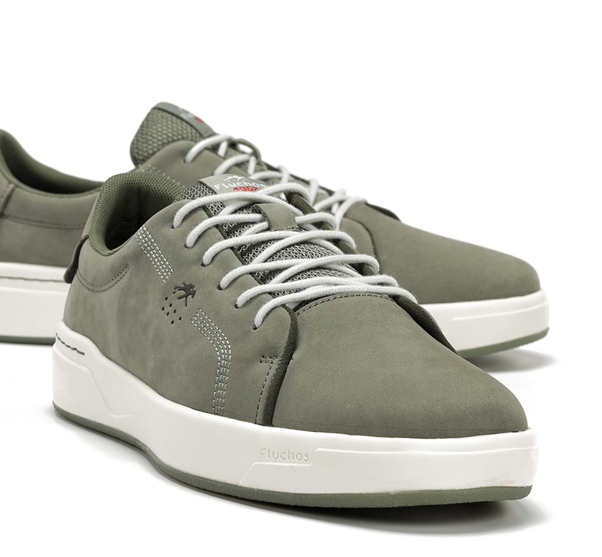 Fluchos Nadal F2377 baskets homme vertes à lacets