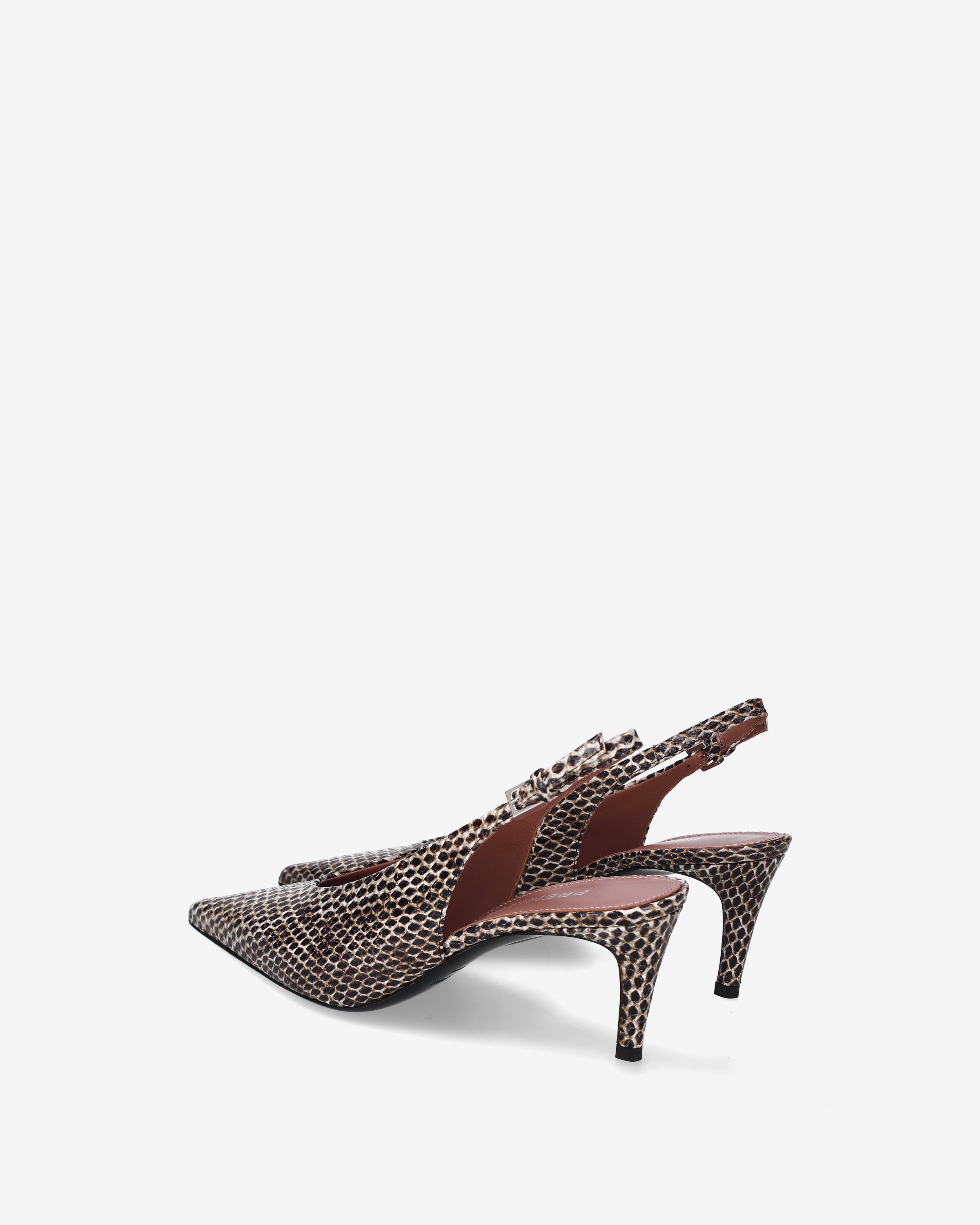 Premiata Slingback Escarpins Python Femme 34 Talon 6 cm