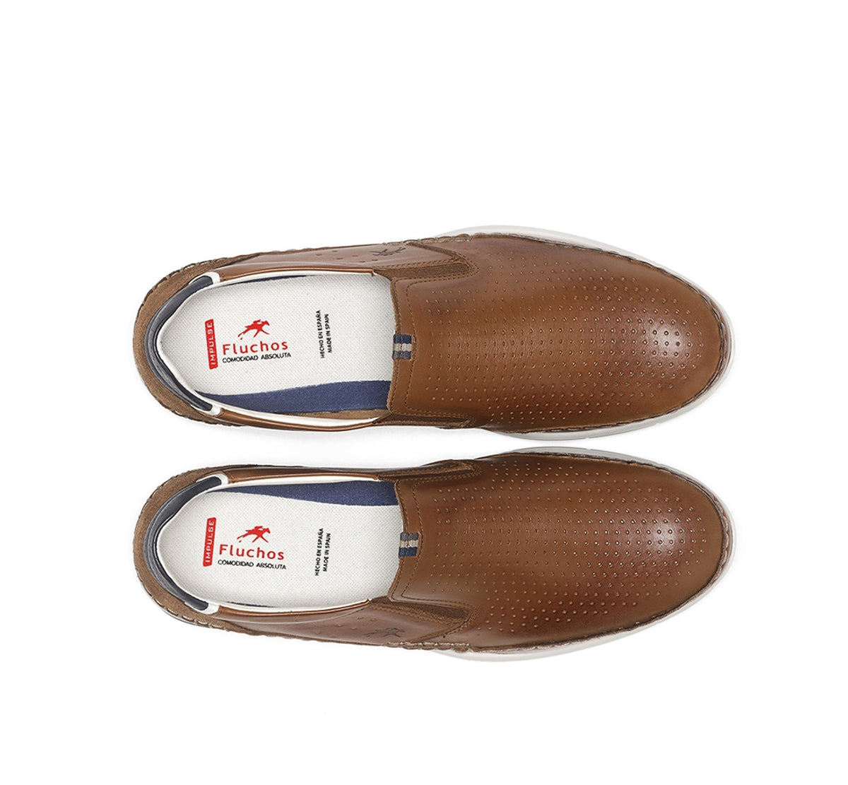 Fluchos Yannic F1445 slip-on homme marron lacets