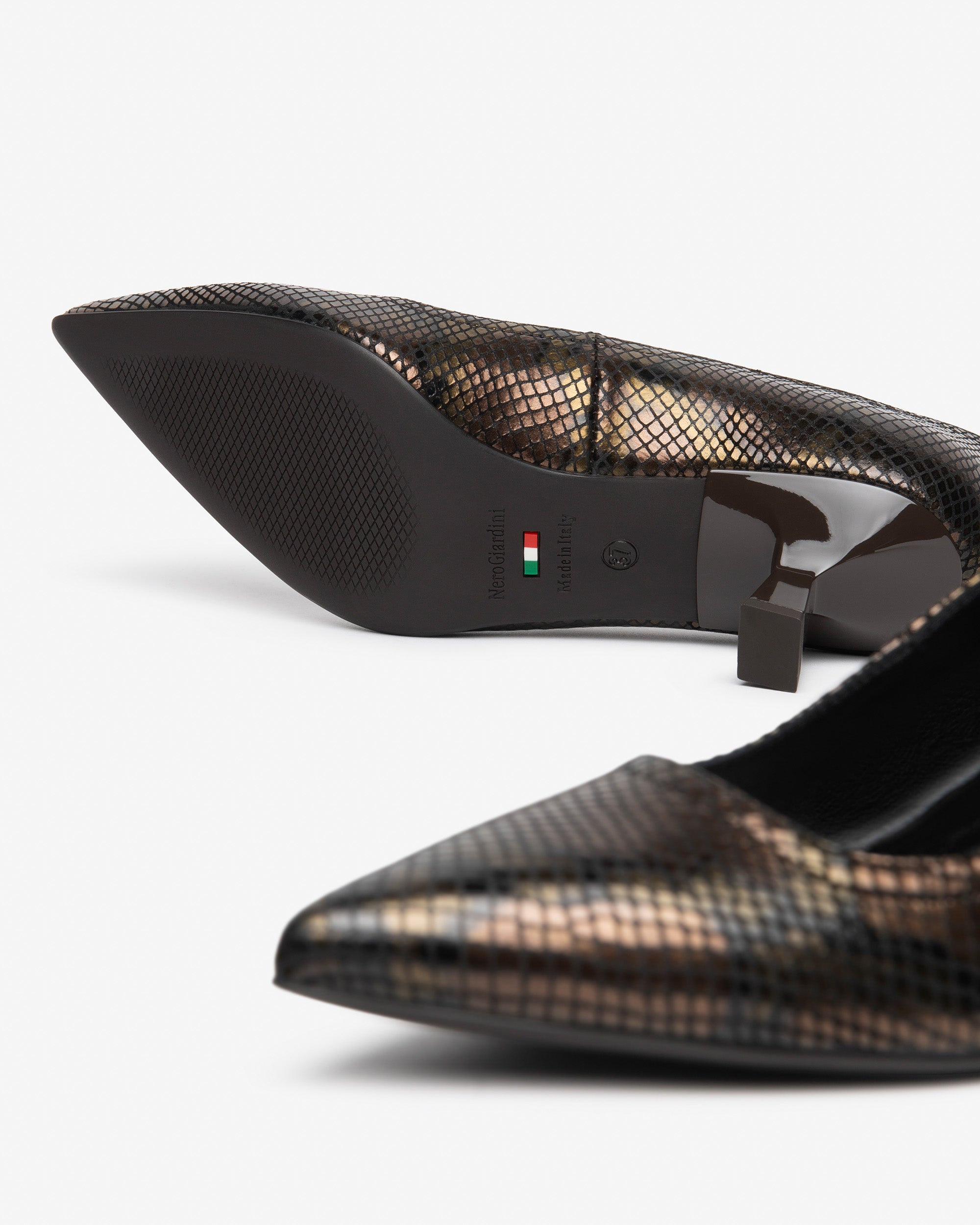 Nero Giardini Décolleté escarpins serpent talon 55 mm