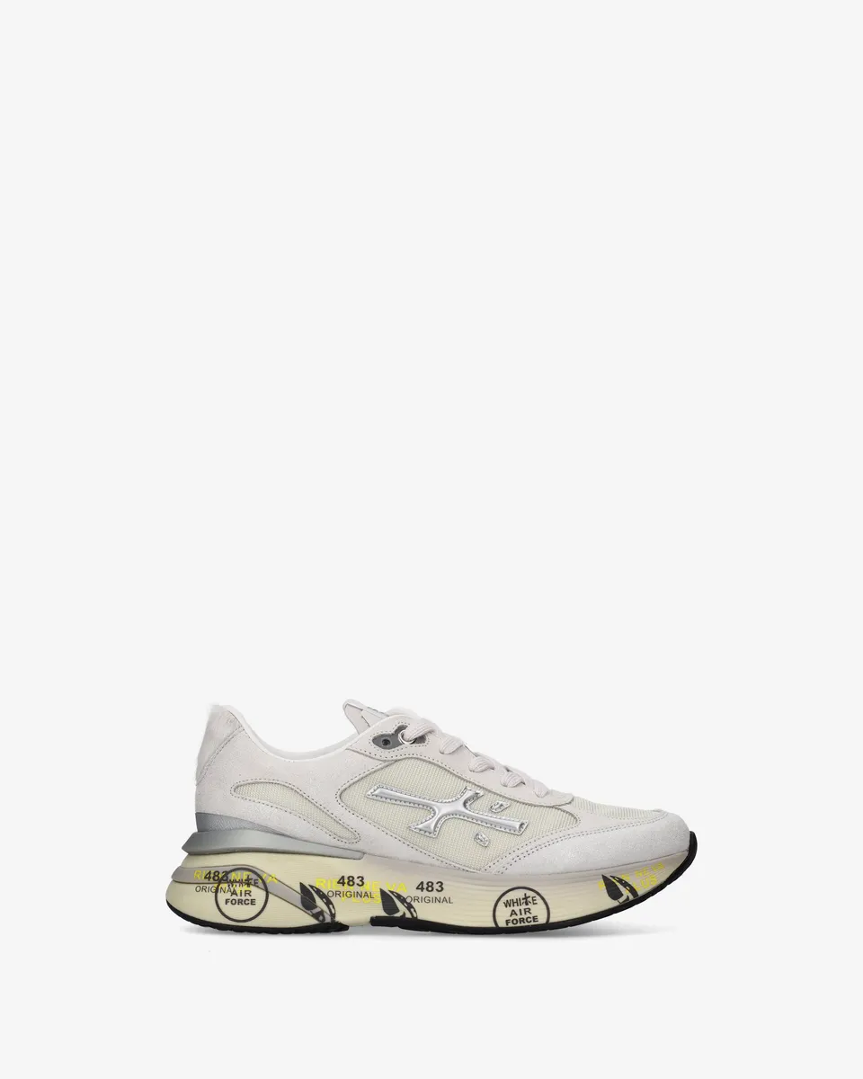 Premiata Moerund 8564 sneakers ivoire femme daim