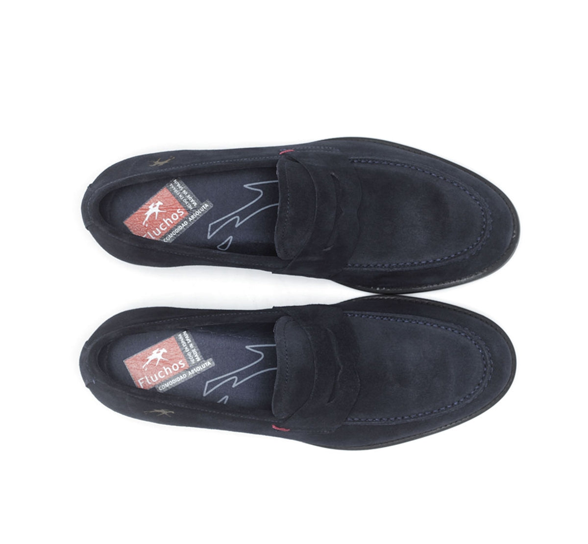 Fluchos Henri F0824 mocassins bleu homme cuir
