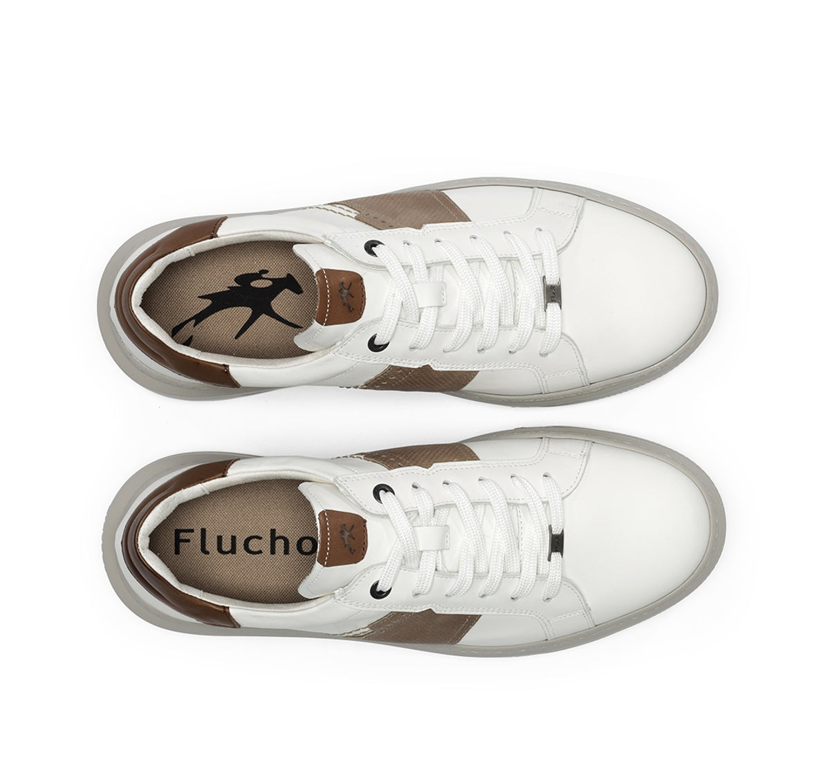 Fluchos Boston F2043 baskets blanches homme confort léger