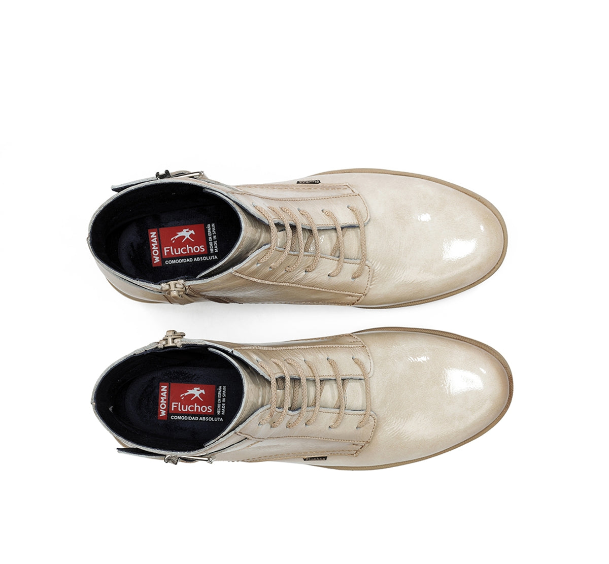 Fluchos Fugaz F2107 bottine femme taupe semelle track