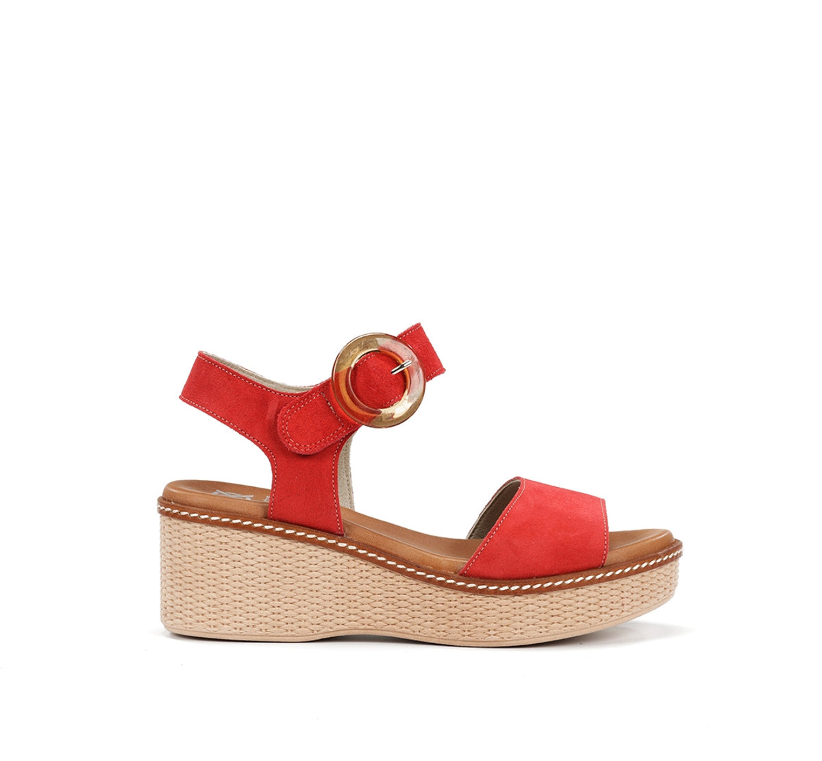 Dorking Nido D9450 sandales femme rouge plateforme