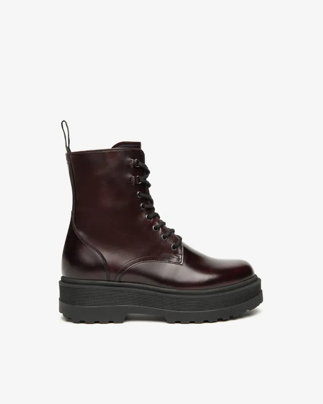 Nero Giardini Combat Boots rangers cuir femme plateforme