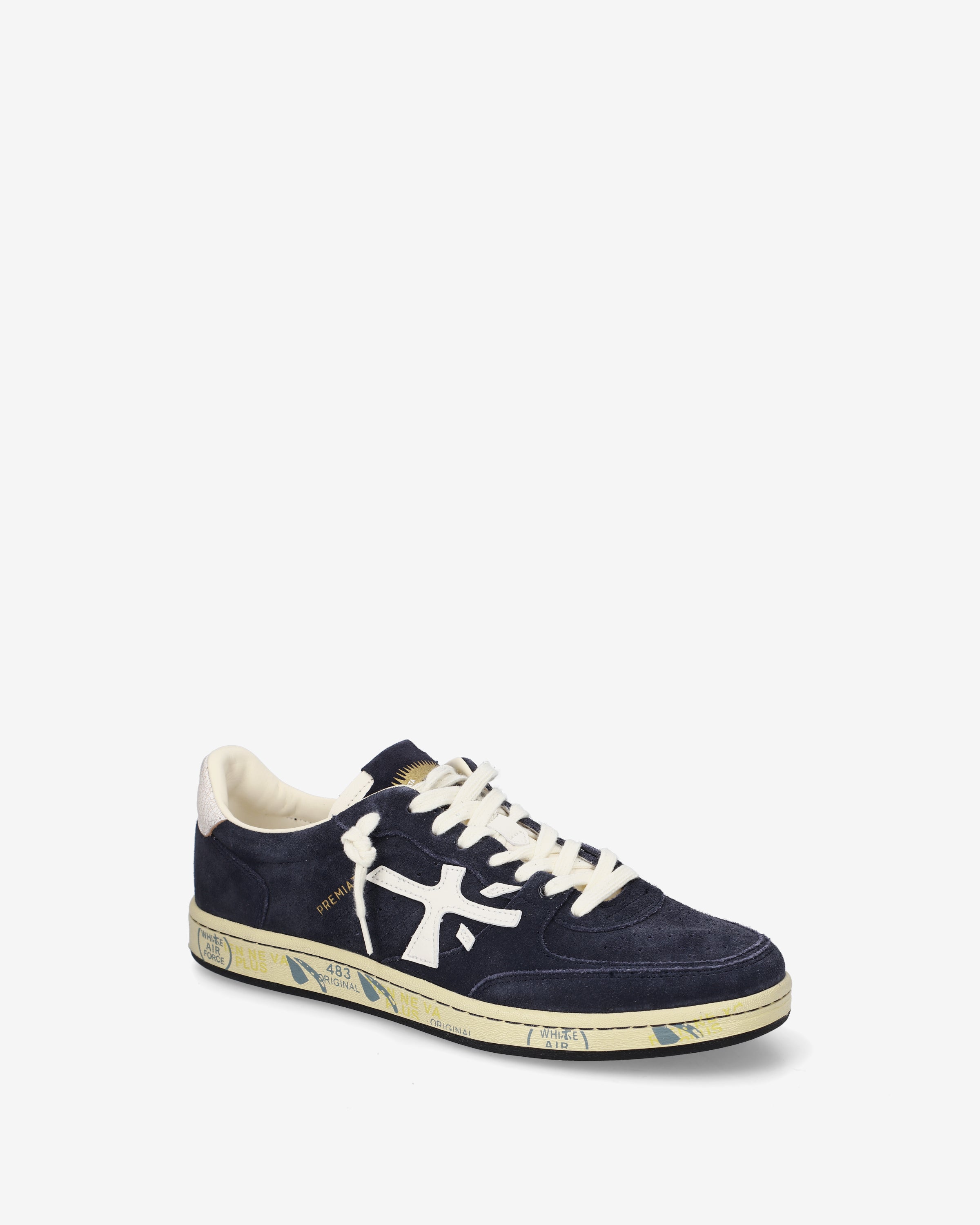 Premiata Bskt Clay 7708 baskets cuir marine homme