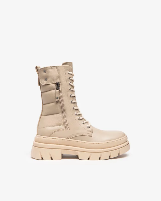 Nero Giardini Combat Boots rangers cuir femme 38