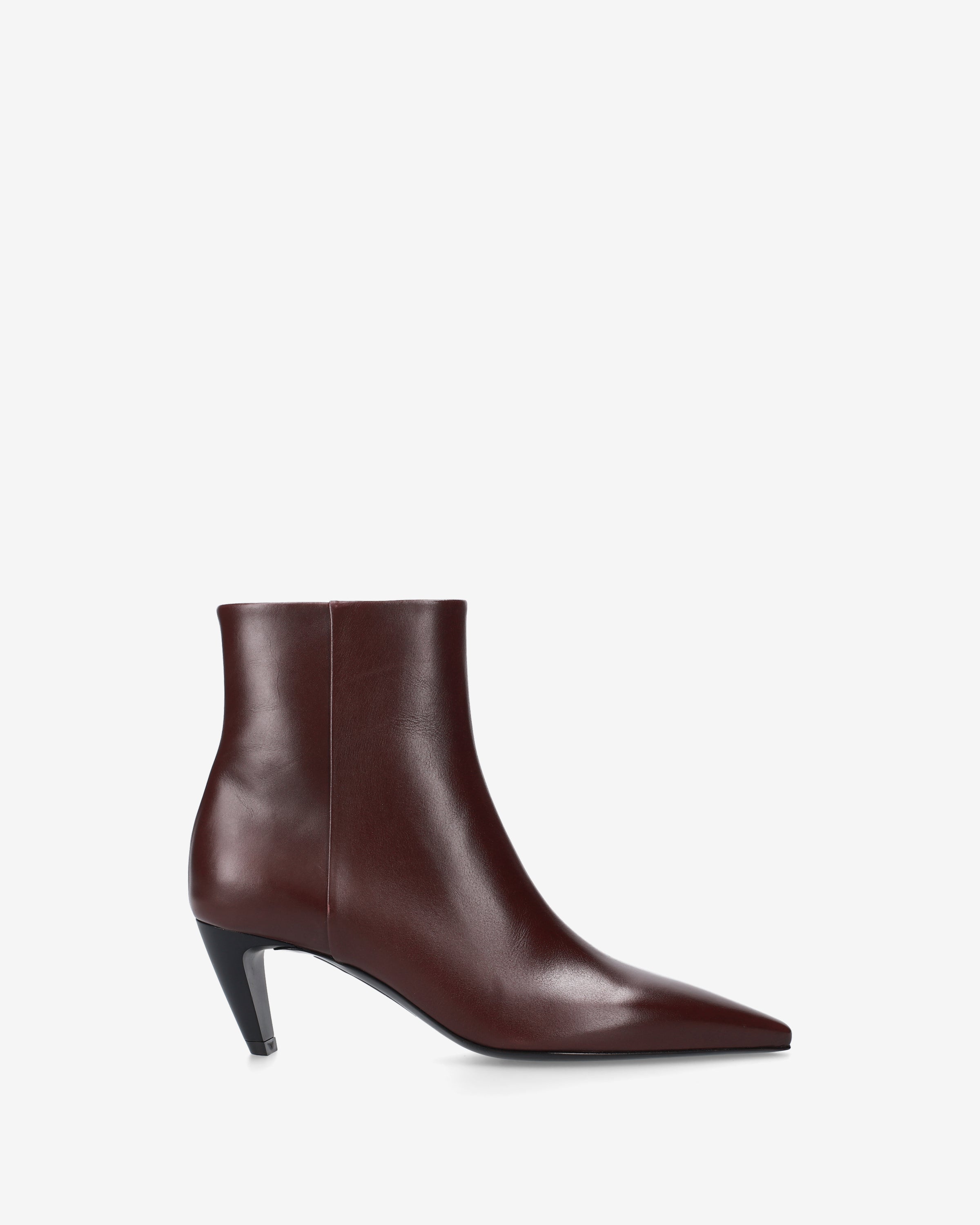Premiata Boots cuir bordeaux femme talon 60 mm