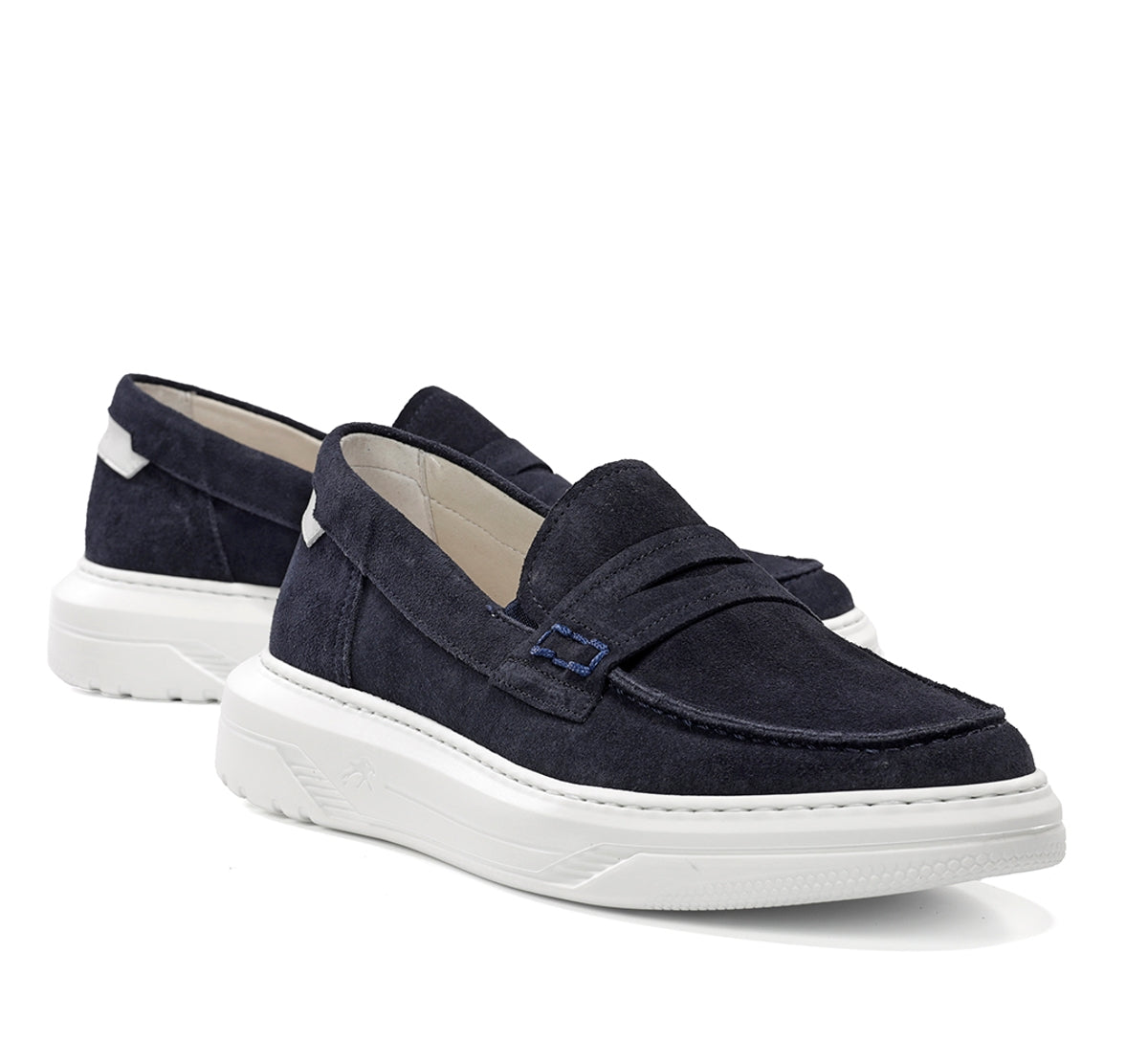 Fluchos Boston F2224 mocassin homme bleu confort