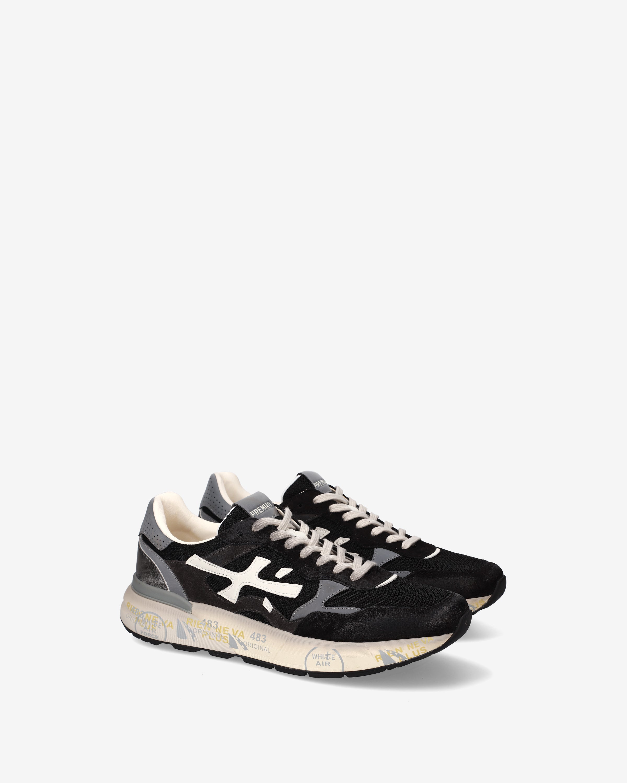 Premiata Mick 0.1 8119 baskets noir daim homme