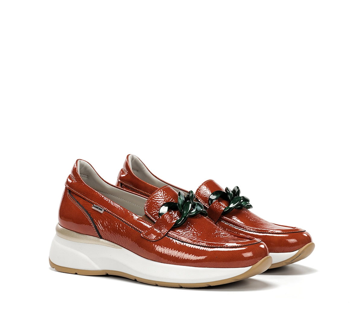 Dorking Flix D9671 mocassin femme orange confort