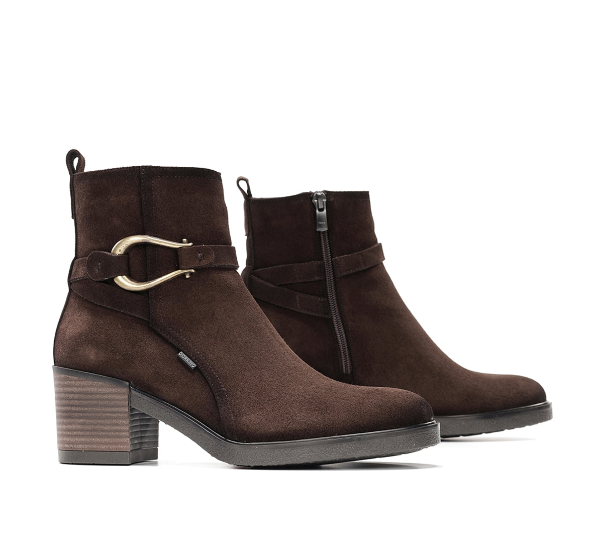 Dorking Aroma D9754 bottines femme marron cuir
