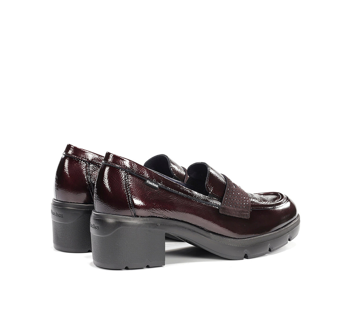 Fluchos Fugaz F2517 Mocassin Bordeaux Femme Track