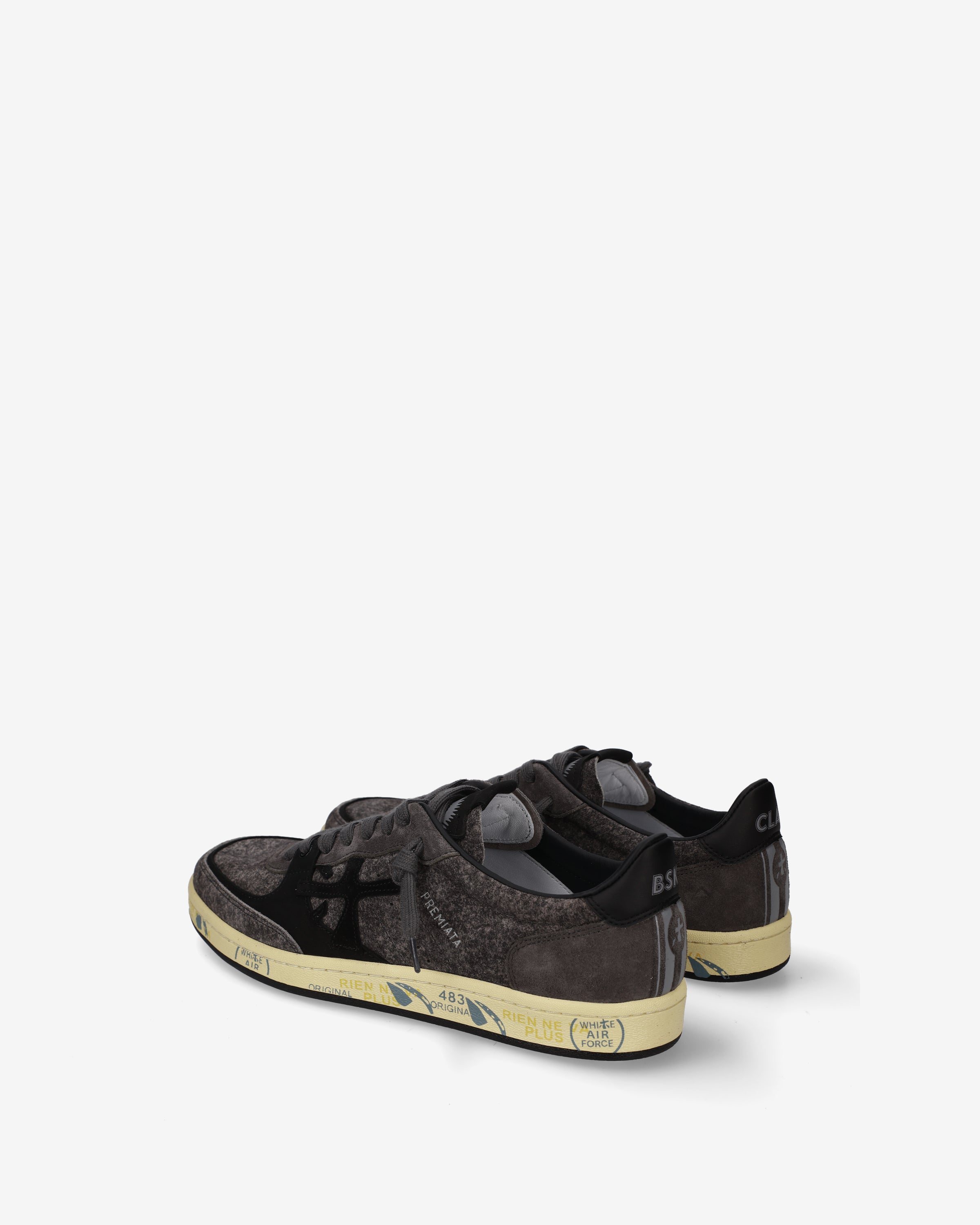 Premiata Bskt Clay 8713 baskets daim gris homme