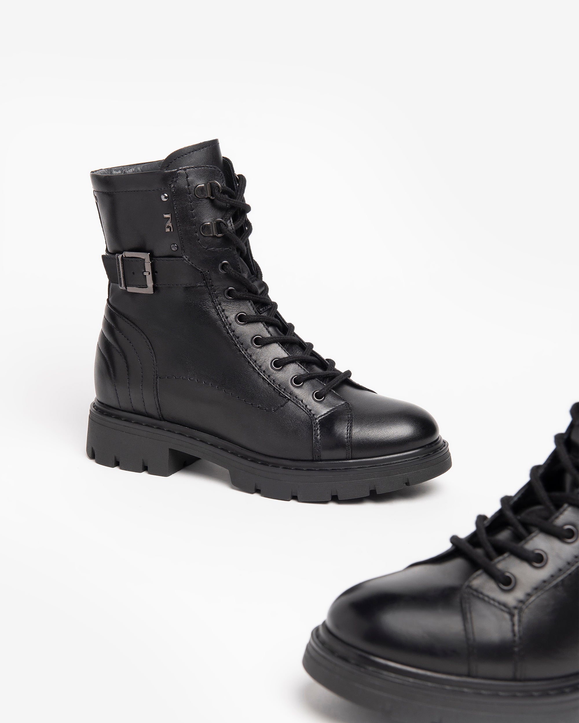Nero Giardini Combat Boots rangers femme cuir 37