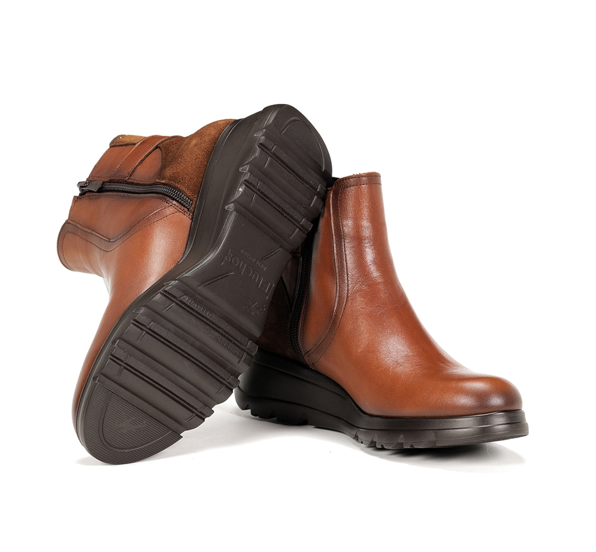 Fluchos Mellea F1529 bottines marron compensées