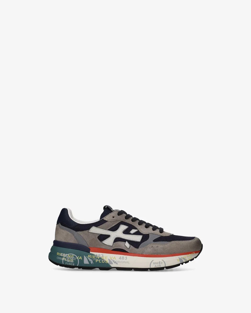 Premiata Mick 0.1 8450 baskets bleu gris