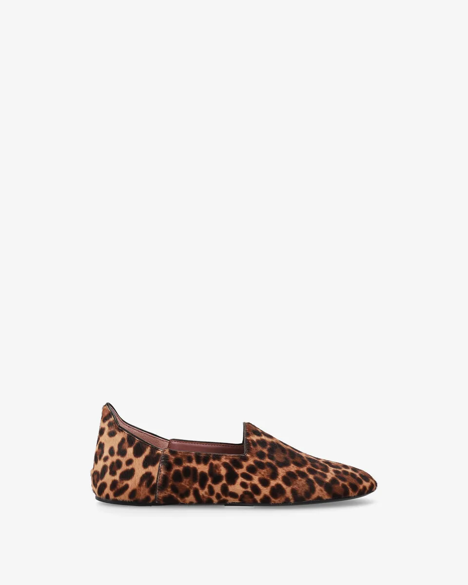 Premiata Animalier derbies femme cuir léopard plates