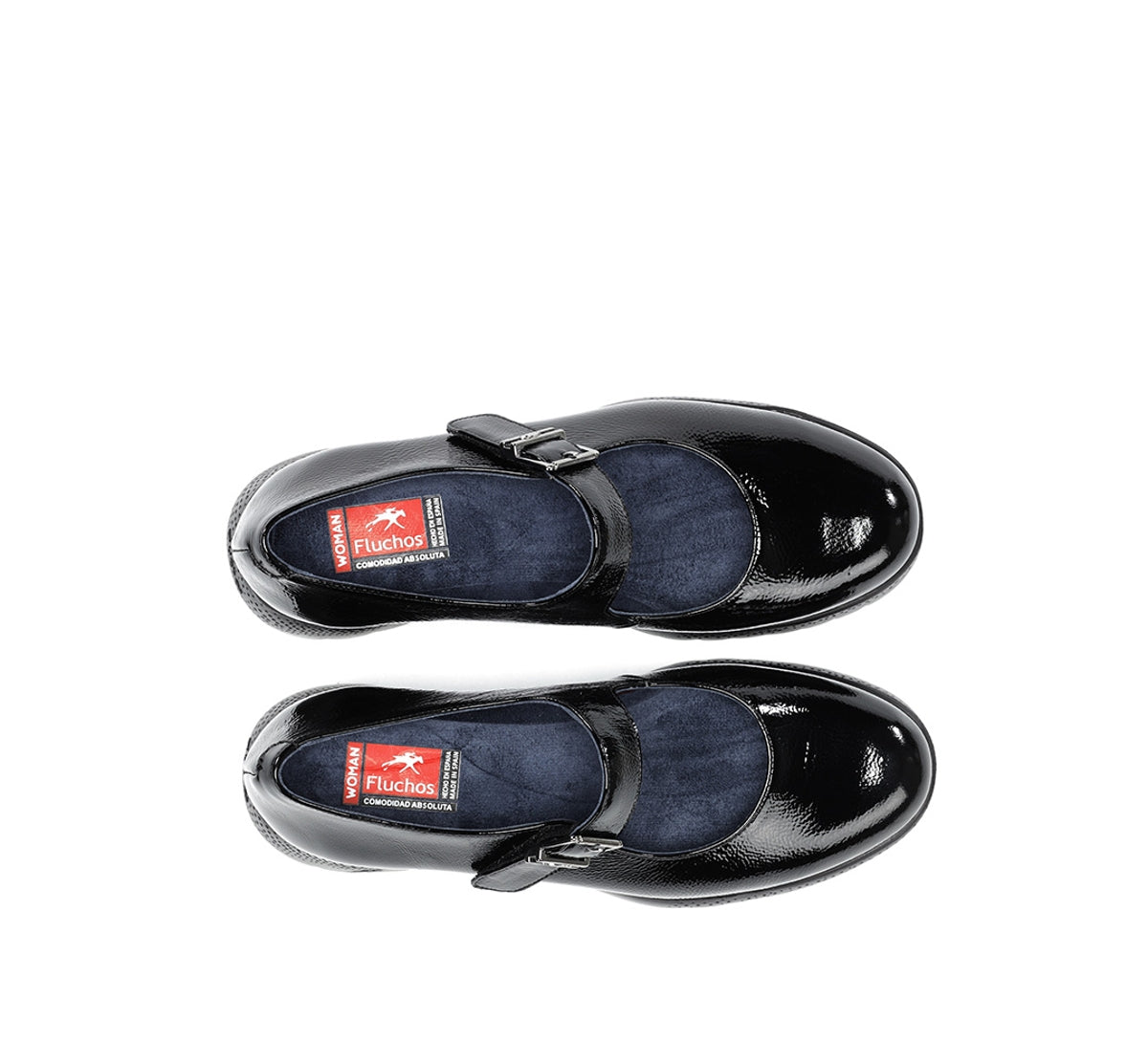 Fluchos Live F2247 chaussure noir femme compensée
