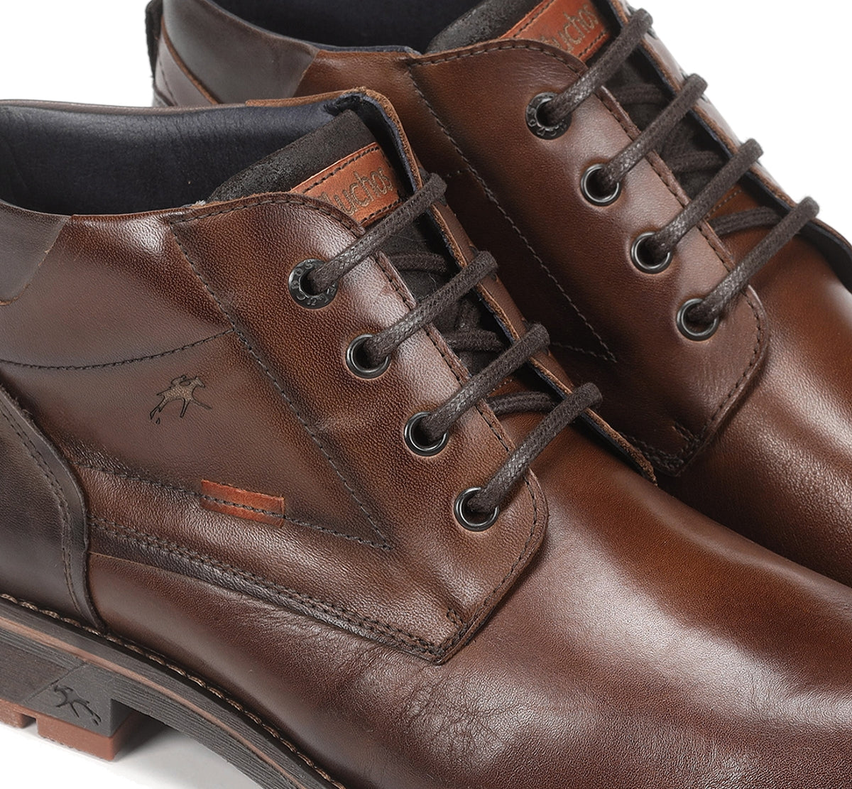 Fluchos Terry F1341 bottines homme marron cuir