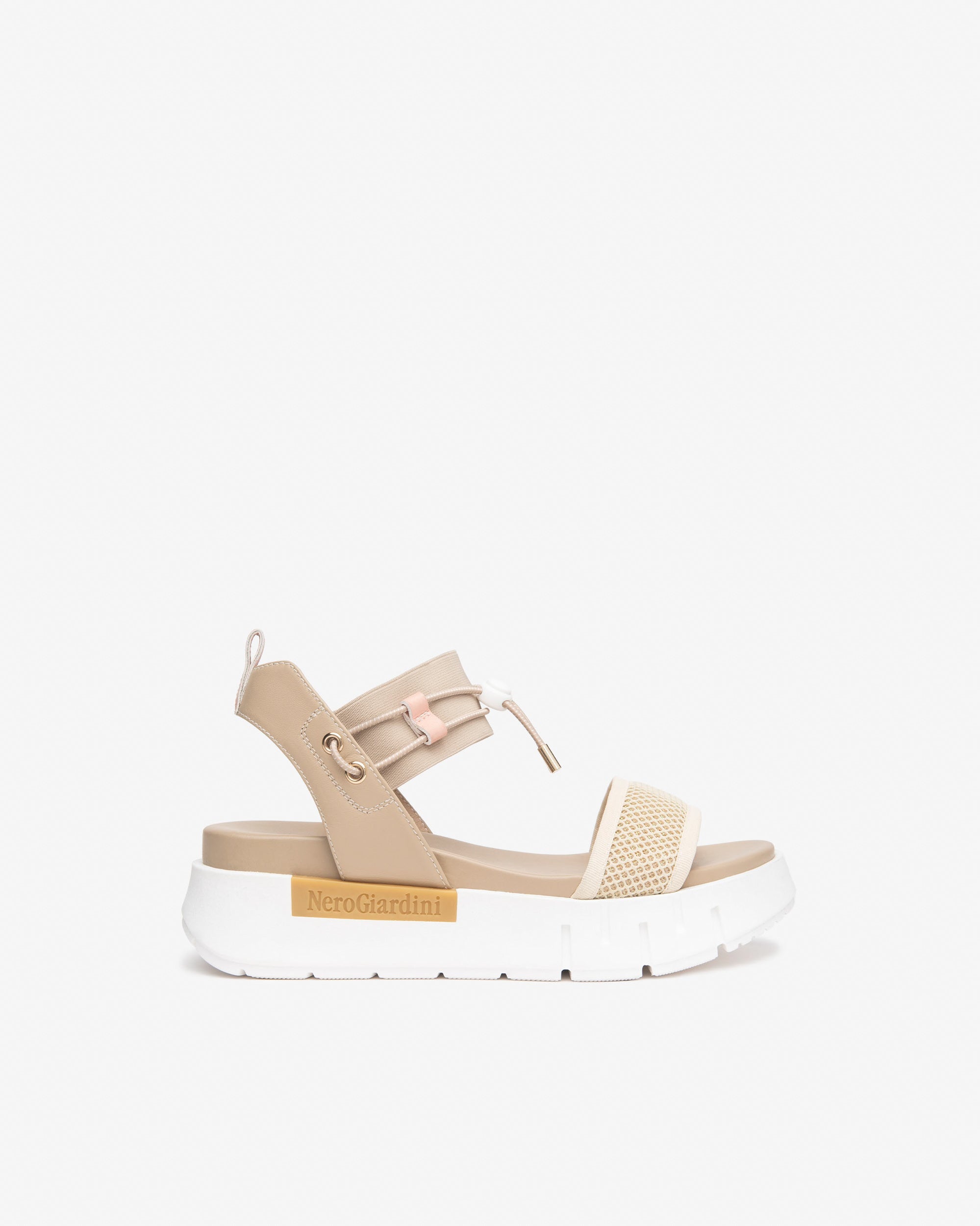 Nero Giardini Sandals sandales femme cuir et toile pointure 38