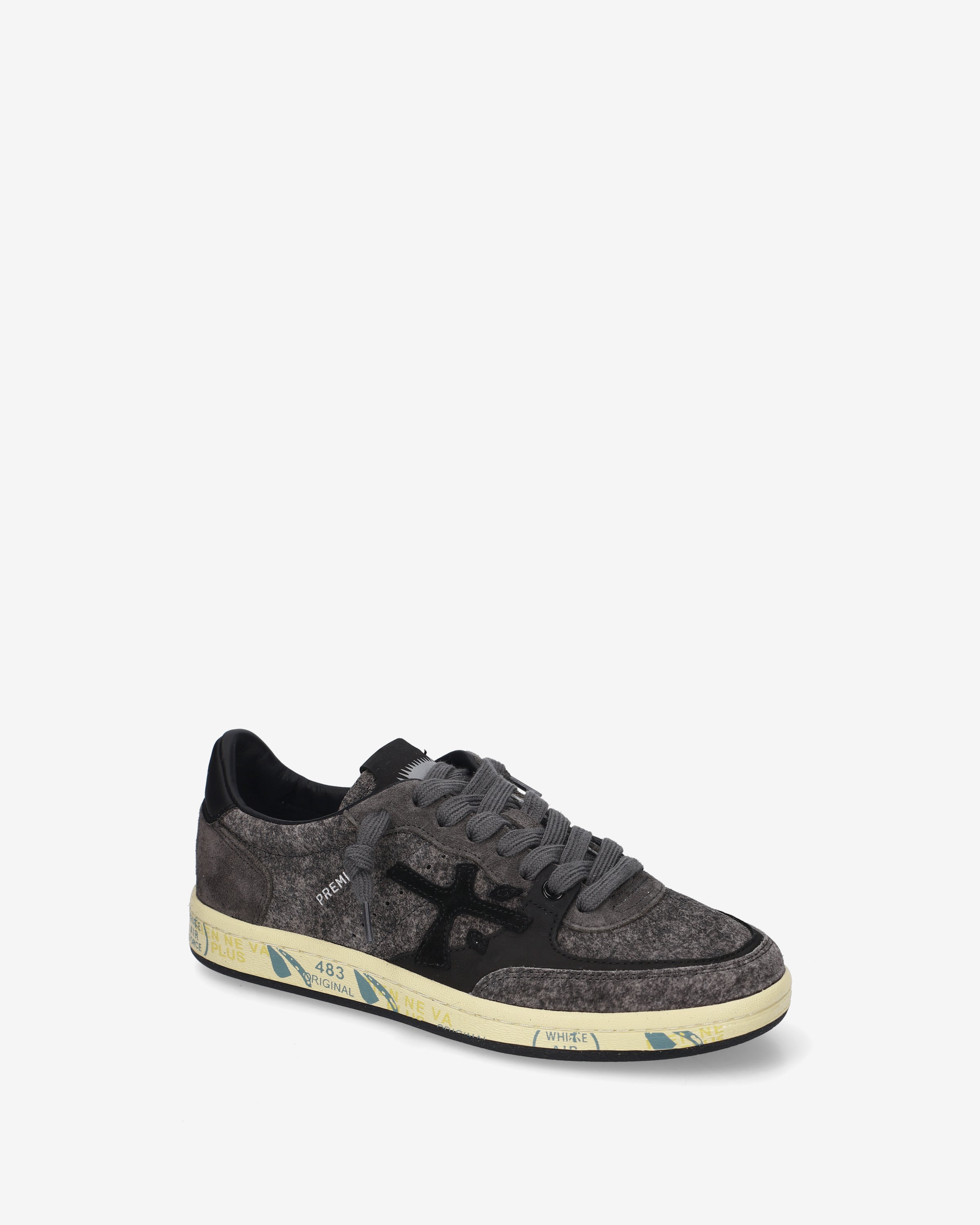 Premiata Bskt Clayd 8713 sneakers femme daim gris