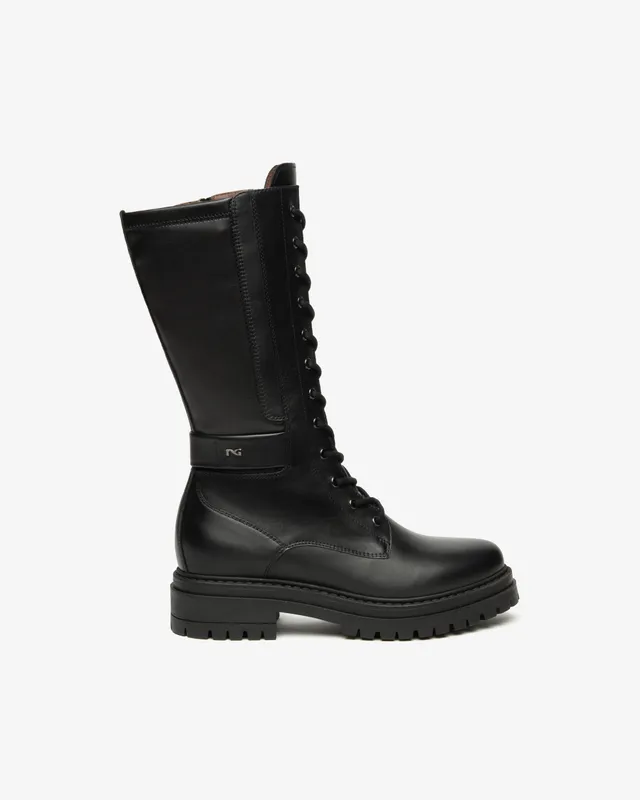 Nero Giardini Boots bottes cuir tissu femme